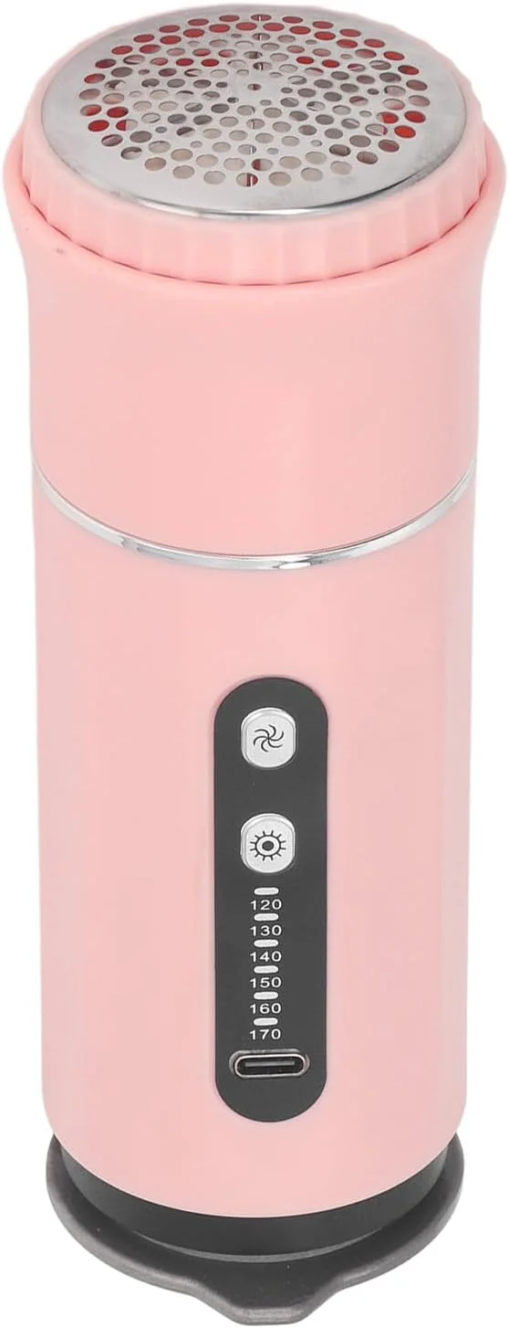 اتو بخار دستی شارژی برای لباس، دستگاه اتو بخار قابل حمل پارچه ای مسافرتی برای لباس، لوازم ضروری خوابگاه دانشجویی (گلگون)