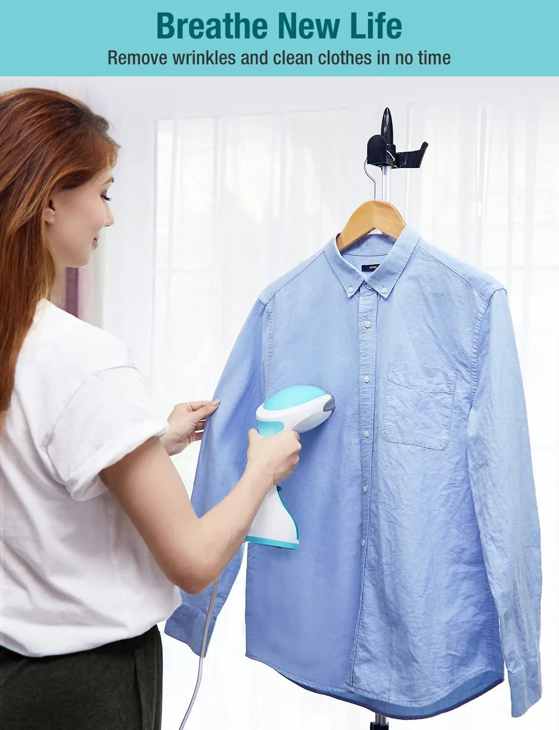 بخارگر لباس دستی بول با مخزن آب قابل جابجایی (1200 وات، 260 میلی لیتر) - طراحی جمع و جور و شیک برای بخاردهی کارآمد
