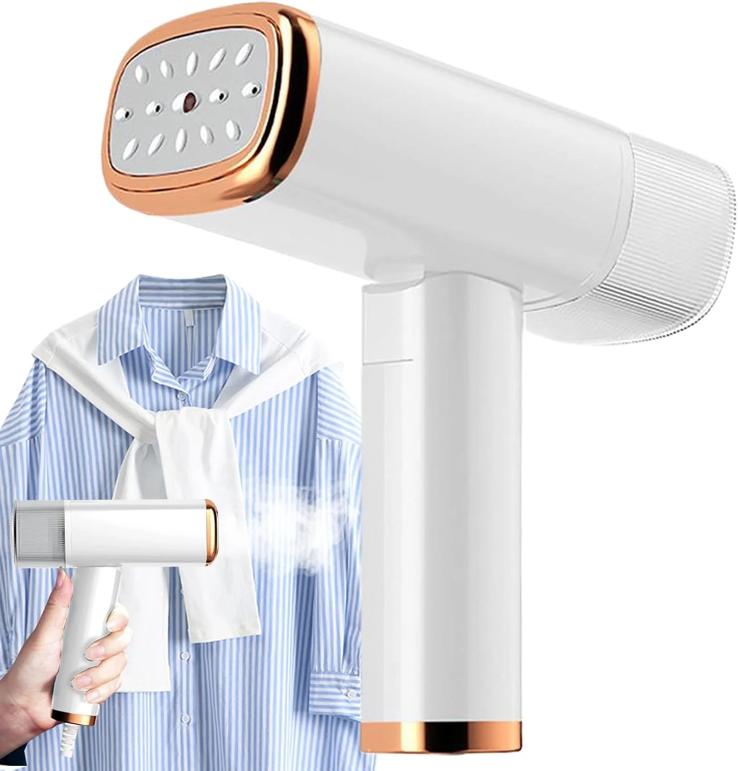 اتو بخارگر دستی لباس، اتو بخارگر کوچک دستی تاشو | راه حل فوری بخار حرارتی پارچه برای مسافرت، خوابگاه ها، هتل ها و فروشگاه ها