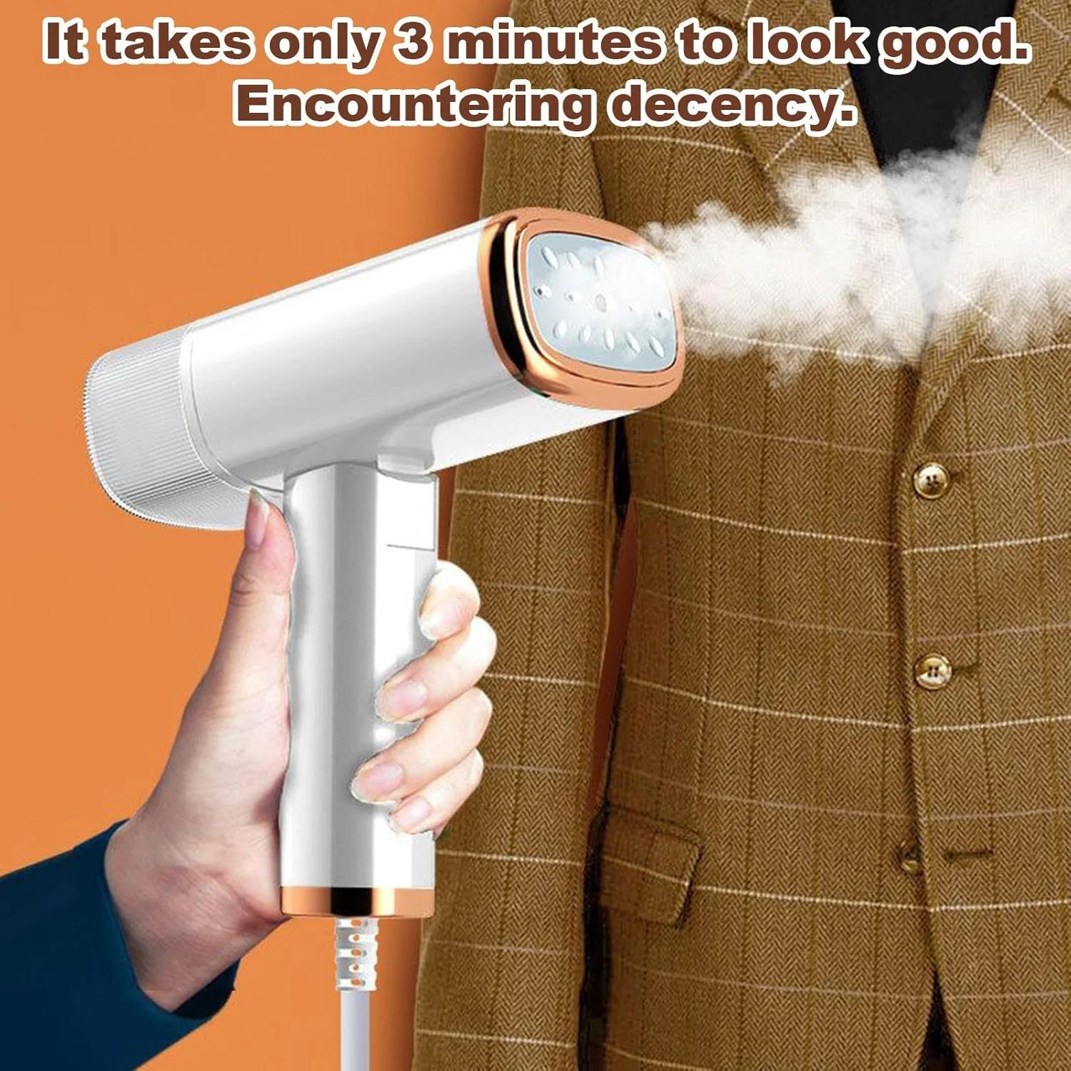 اتو بخارگر دستی لباس - اتو بخارگر تاشو خانگی - راه حل فوری بخار حرارتی پارچه برای مسافرت، خوابگاه ها، هتل ها و فروشگاه ها