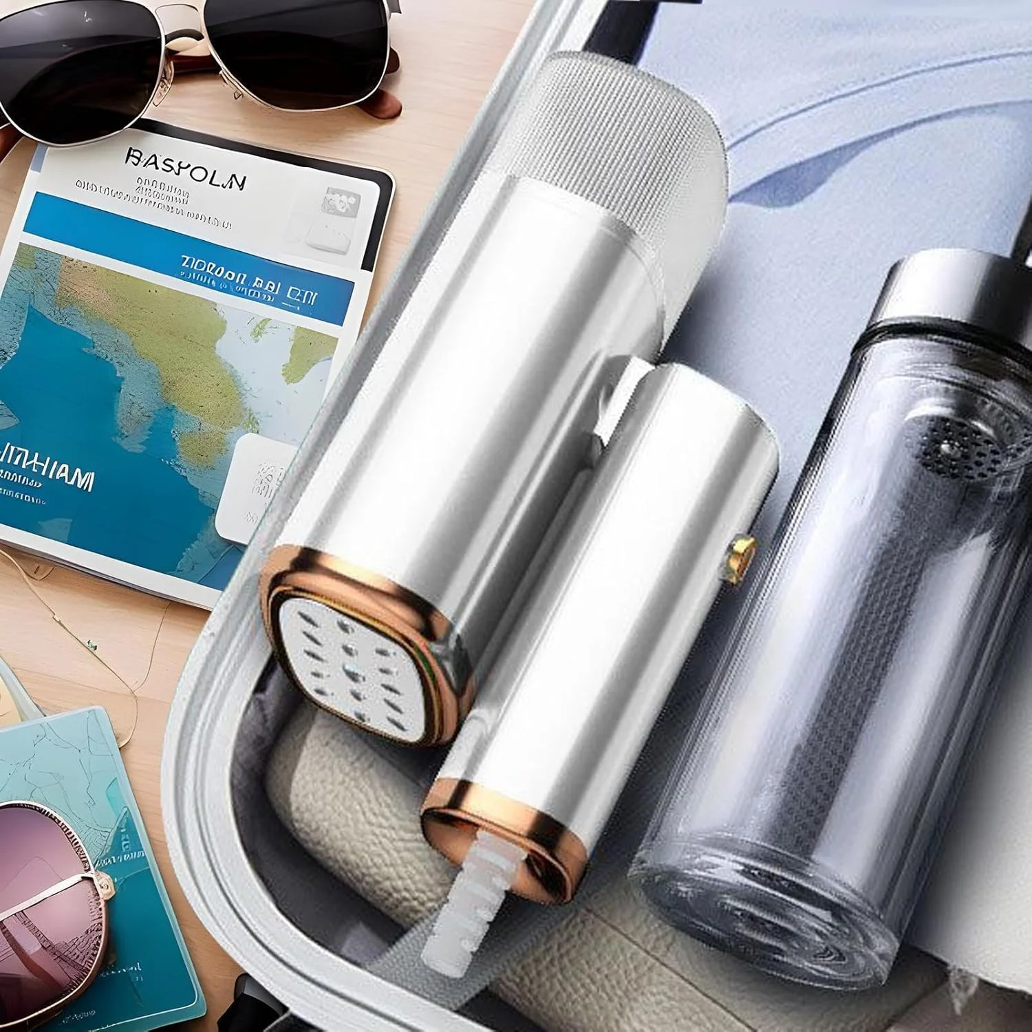 اتو بخارگر دستی لباس - اتو بخارگر تاشو خانگی - راه حل فوری بخار حرارتی پارچه برای مسافرت، خوابگاه ها، هتل ها و فروشگاه ها