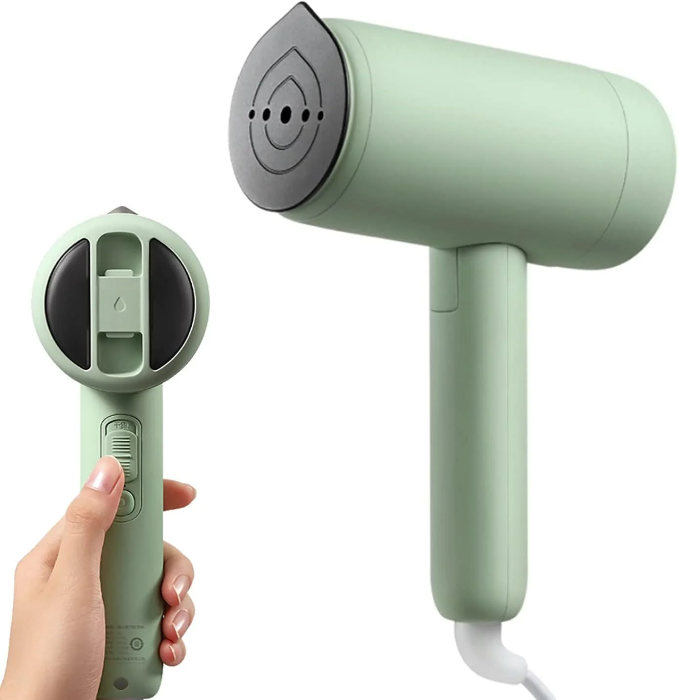 بخارگر دستی لباس GHQERTY، بخارگر تاشو مسافرتی 25 گرم در دقیقه، از بین برنده چروک پارچه سبک وزن، اتو بخار برای خانه و مسافرت