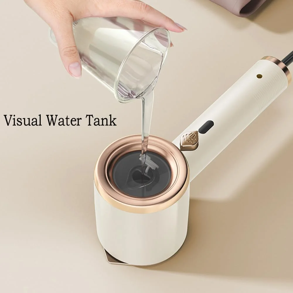 بخارگر دستی مسافرتی قابل حمل GRASKY، اتو بخار لباس، اتو مسافرتی سبک وزن، اتو مسافرتی از بین برنده سریع چروک برای پارچه ها و لباس (بنفش A)