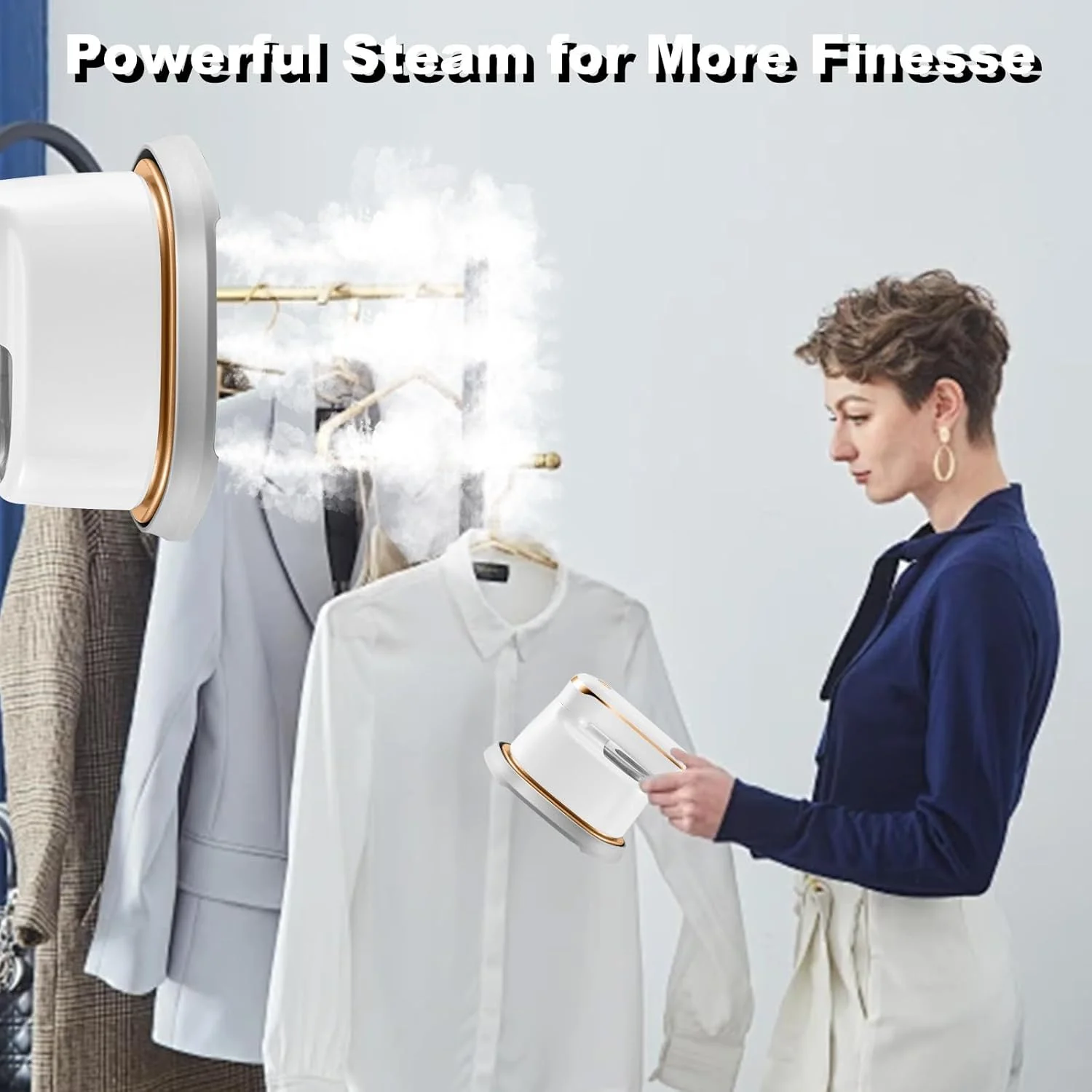 اتو بخار 2 در 1 FengMingoo، خروجی 6 سوراخه، چرخش 180 درجه، مخزن آب شفاف، 1100 وات، گرم شدن سریع 15 ثانیه ای، 3 سطح خروجی بخار، اتو بخار قابل حمل لباس برای مسافرت، خانه و محل کار، (سفید) اتو بخار 2 در 1 FengMingoo، خروجی 6 سوراخه، چرخش 180 درجه، مخزن آب شفاف، 1100 وات، گرم شدن سریع 15 ثانیه ای، 3 سطح خروجی بخار، اتو بخار قابل حمل لباس برای مسافرت، خانه و محل کار، (سفید)