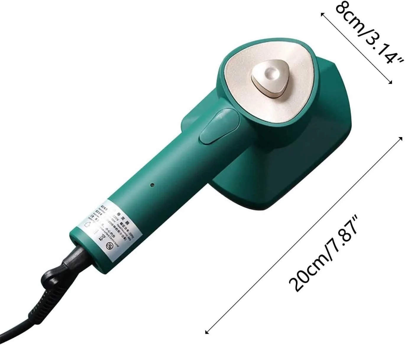 بخارگر دستی لباس، بخارگر مسافرتی لباس، اتو بخار سبک وزن پارچه برای خانه و مسافرت (رنگ: سفید)