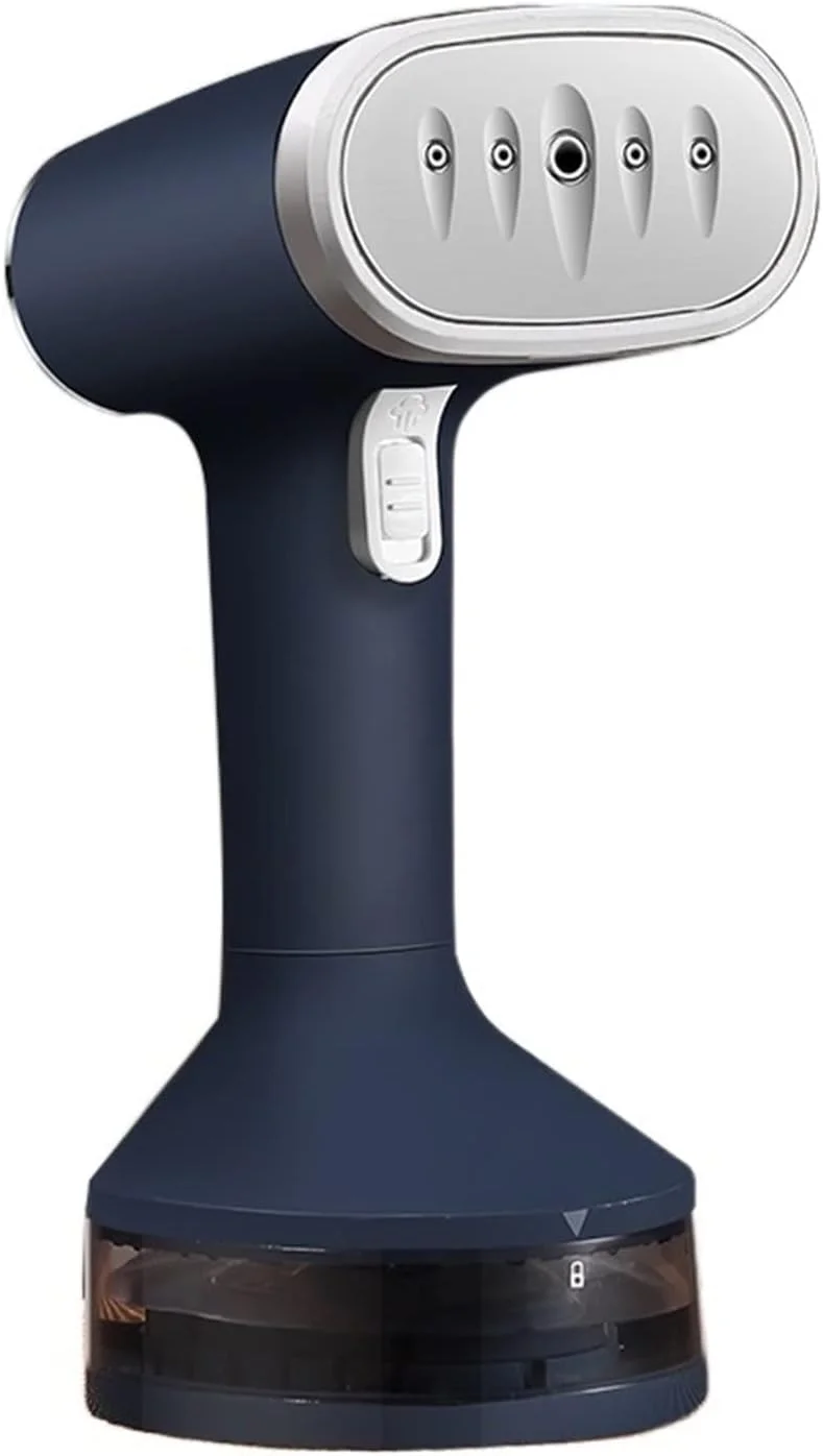 اتو بخار برقی DOLPDED، اتو بخارگر دستی لباس آبی رنگ مناسب منزل، مسافرت و کار، دارای مخزن آب جداشدنی 140 میلی لیتری