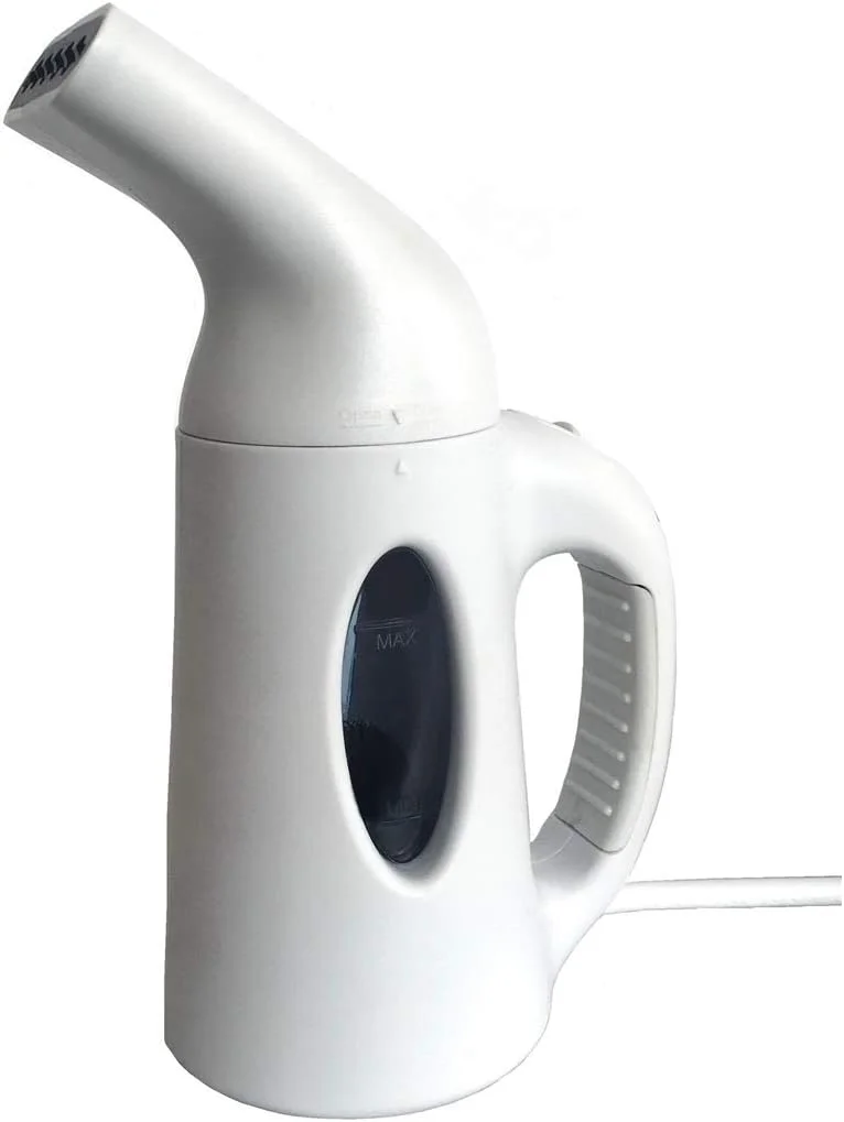 بخارگر لباس CLX - بخارگر کوچک لباس - بخارگر دستی لباس - بخارگر قابل حمل لباس - ژنراتور بخار اتو مسافرتی - سفید - مخزن 120 میلی لیتری، سفید