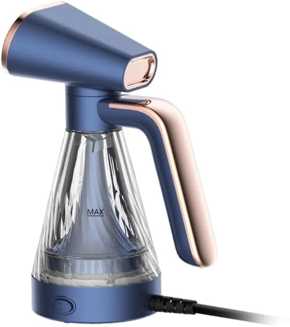 بخارگر لباس دستی دیرما مدل GT10W، توان 600 وات برای گرم شدن سریع، مخزن آب 110 میلی لیتری، طراحی سبک و جمع و جور، خروجی بخار پنج سوراخه، اتو بخار برای لباس، اتو بخار چند منظوره - آبی