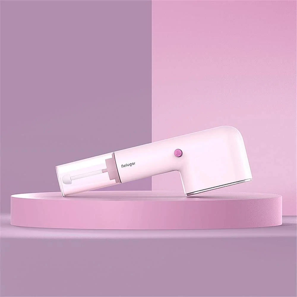 اتو بخار دستی CLX، اتو بخار کوچک قابل حمل برقی خانگی، اتو بخار مینی برس دار، اتو بخار آویز، بخارگر لباس، صورتی