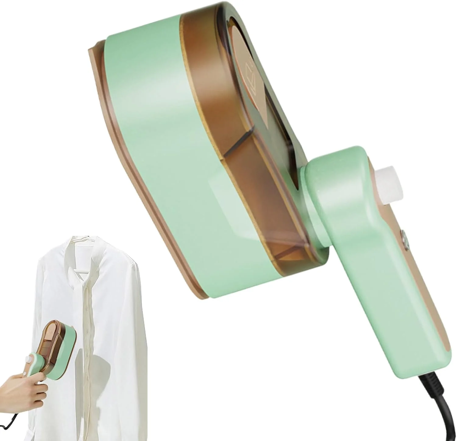 بخارگر لباس | اتو بخار دستی قابل حمل | دسته چرخان 180 درجه اتو بخار تاشو صاف کننده لباس برای کیف دستی چمدان کشو خوابگاه مسافرت سفر خانه تعطیلات