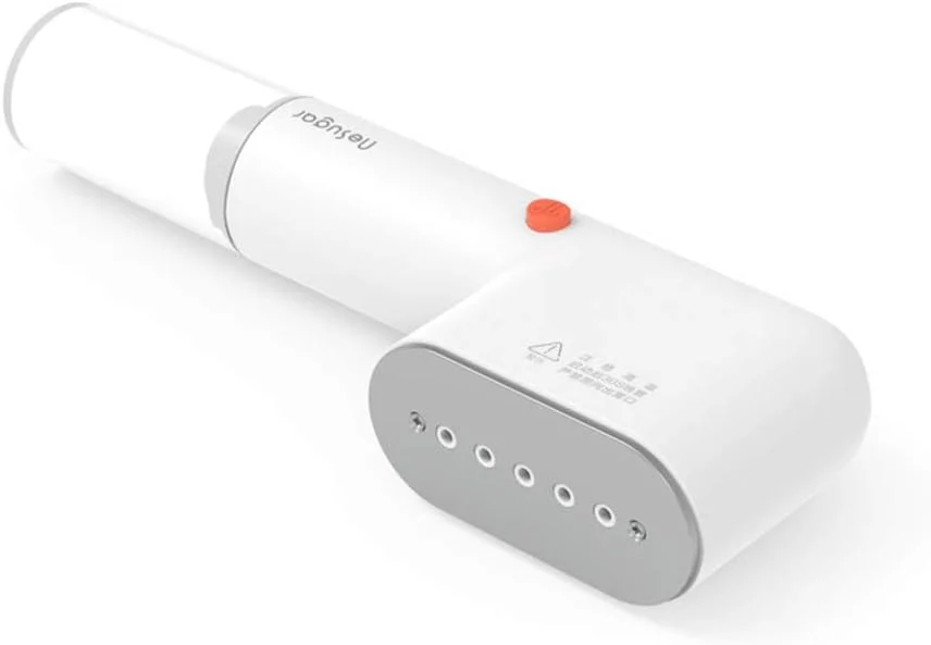 اتو بخار دستی CLX - اتو بخار کوچک خانگی قابل حمل - اتو بخار مینی برس دار - اتو بخار آویز - بخارگر لباس، سفید