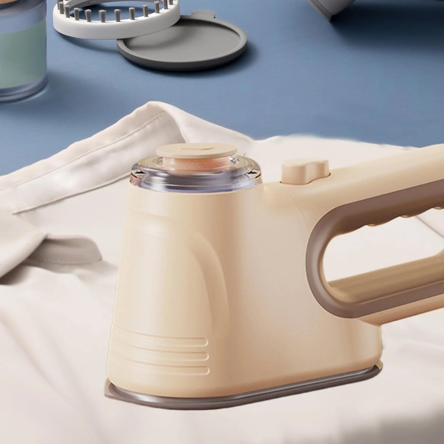 اتو بخار مسافرتی، اتو بخار لباس با گرم شدن سریع 30 ثانیه ای تاشو، دستگاه اتو خانگی بخارگر پارچه قابل حمل برای لباس