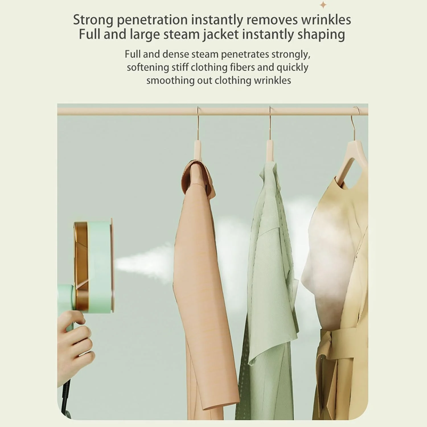 بخارگر لباس دستی، بخارگرهای پارچه ای مسافرتی قابل حمل - دسته چرخان 180 درجه اتو بخار لباس پیراهن برای کیف دستی کشو چمدان خانه کسب و کار خوابگاه تعطیلات