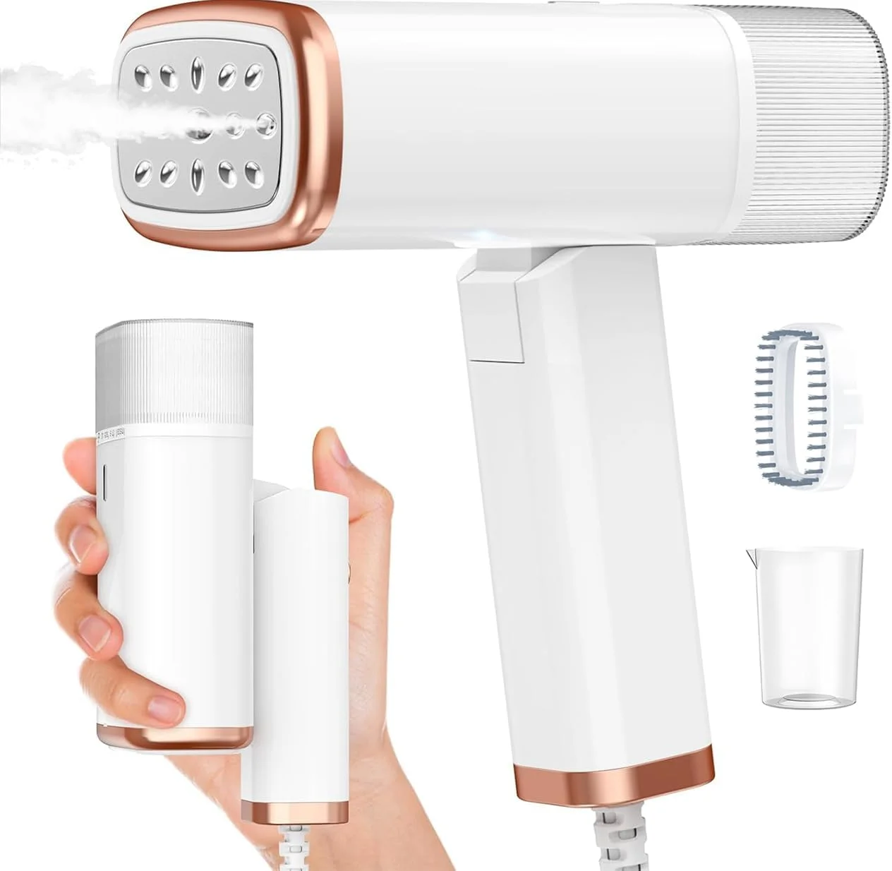 اتو بخار مسافرتی لباس، اتو بخار دستی قابل حمل، اتو بخار تاشو عمودی برای خانه و مسافرت