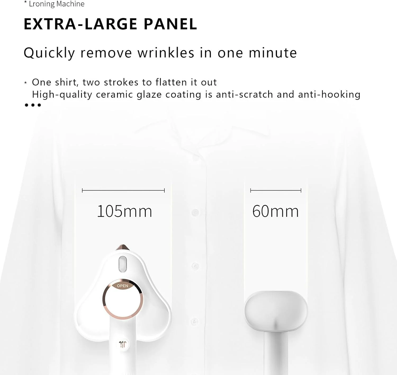 بخارگر لباس با مخزن آب 100 میلی لیتری مناسب منزل و مسافرت، اتو بخار کارآمد با گرم شدن سریع، ایده آل برای از بین بردن چروک انواع پارچه، طراحی دستی جمع و جور