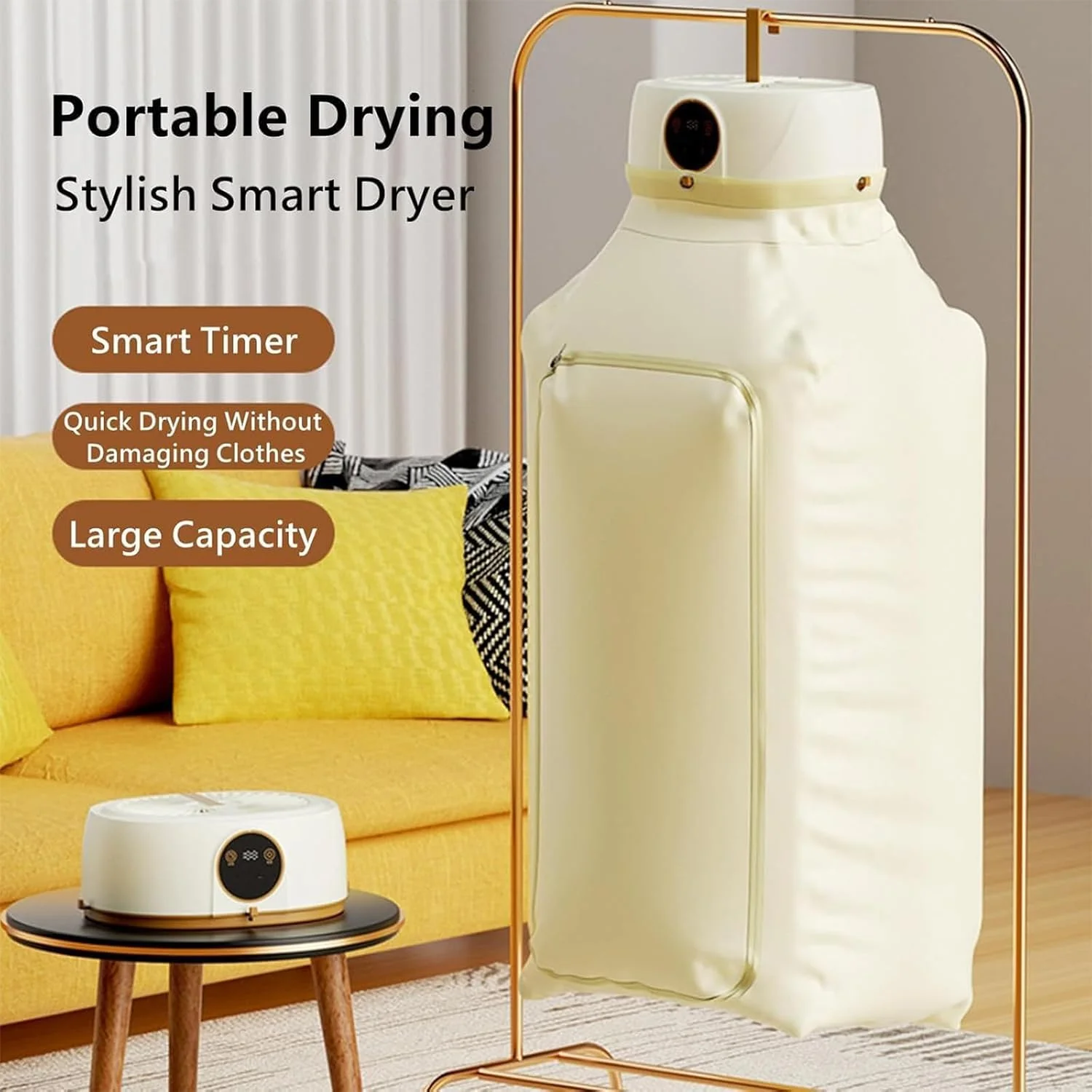 ماشین اتو بخار اتوماتیک، خشک کن لباس قابل حمل ارتقا یافته، اتو بخار عمودی بی سیم اتوماتیک، ماشین اتو بدون دخالت دست، مناسب استفاده در داخل/خارج از خانه، برای مسافرت آپارتمانی (معمولی (بدون کنترل از راه دور))