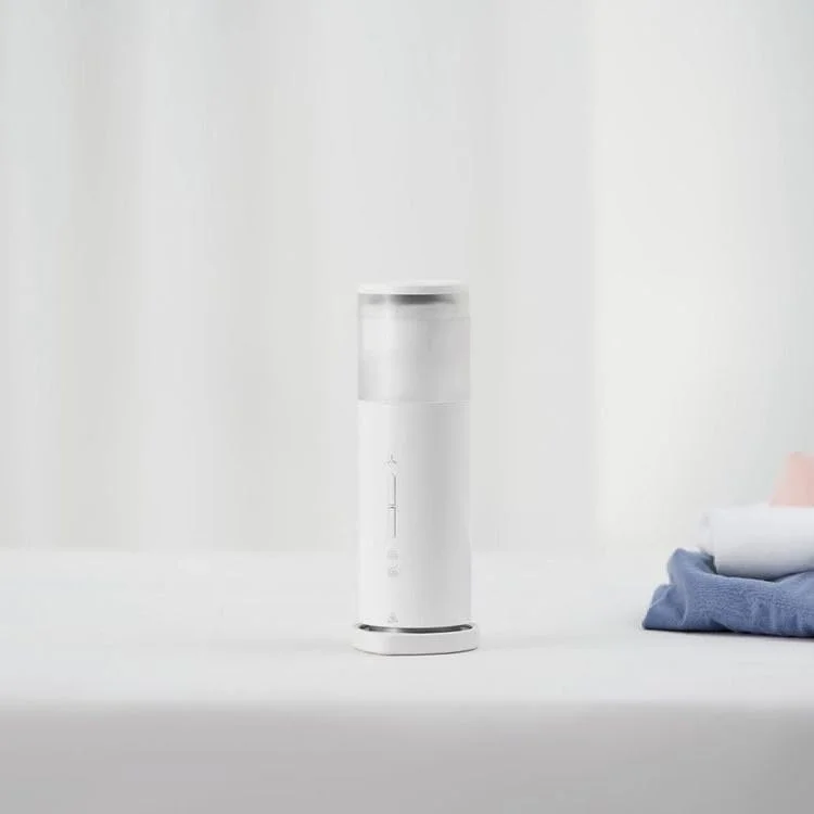 اتو بخار مسافرتی کوچک 7MD با دو سطح بخار، اتو بخار بدون سیم 13 وات با باتری قابل شارژ 8000 میلی آمپر ساعت، شارژ سریع Type C، دمای قابل تنظیم، تیغه پرزگیر، اتو لباس دستی