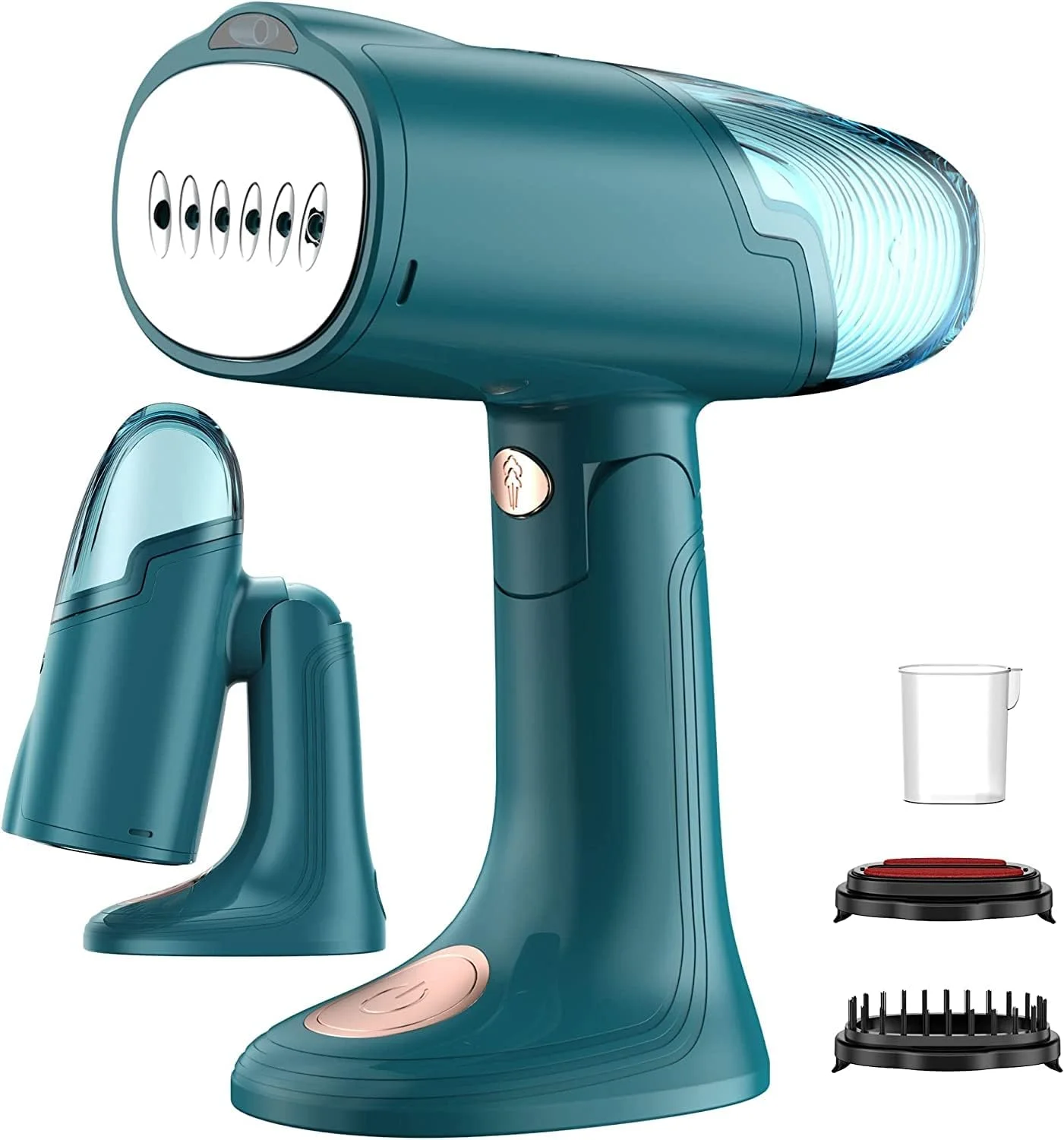 بخارگر لباس ALMEKAQUZ، بخارگر تاشو و دستی لباس، بخارگر مسافرتی با گرم شدن سریع در 25 ثانیه و خاموش شدن خودکار، اتو بخار پارچه ای کوچک قابل حمل برای خانه (اتو بخار Y-142 -1)