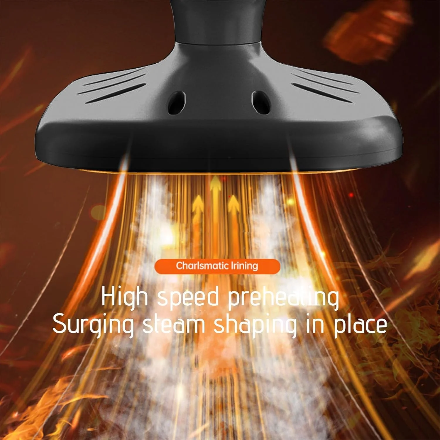 اتو بخار KASTWAVE، بخارگر لباس، طراحی تاشو دستی قابل حمل با بخار قوی 20 میلی لیتری، از بین برنده چین و چروک، ضد چکه، خاموش شدن خودکار برای لباس های پارچه ای، مناسب برای خانه و مسافرت (مشکی)