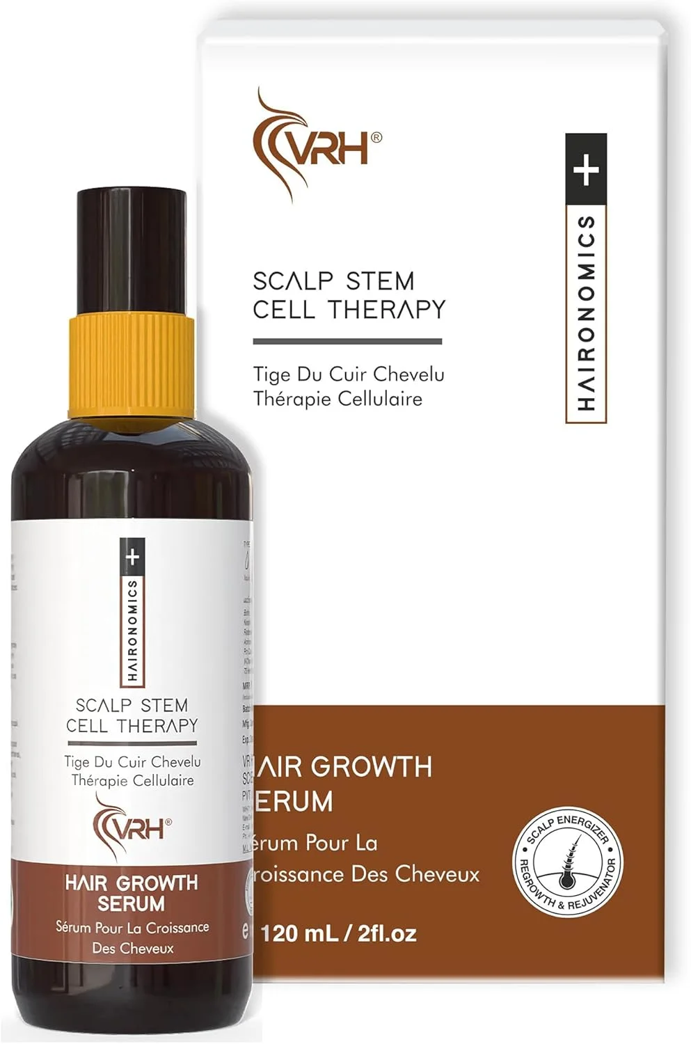 سرم رشد مو VRH | ردنسيل، پروکاپیل با هربوسل و 73 عصاره گیاهی | برینگراج، آملا، ریتا و هاراد | تقویت کننده ریشه مو و پشتیبانی از موهای سالم | برای آقایان و بانوان | 120 میلی لیتر