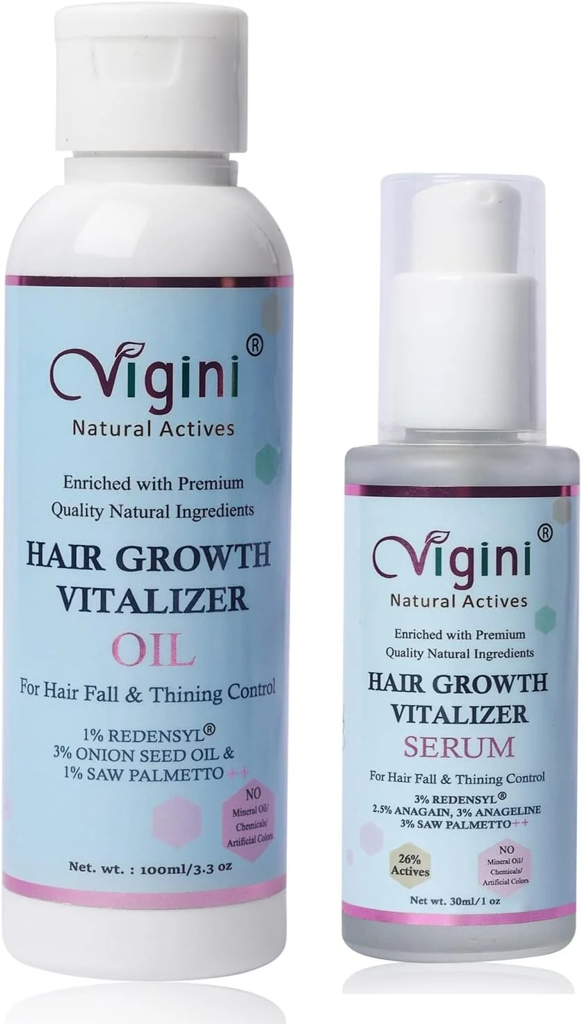 سرم ۳% ردنسيل ویجینی و روغن ۱% ردنسيل حاوی سائو پالمتو، پروکاپیل، آناژلین، آناگین، تونیک مراقبت از مو، تقویت کننده مغذی رشد، کنترل ریزش، نازک شدن، درخشش ابریشمی، موهای قوی و سالم آقایان