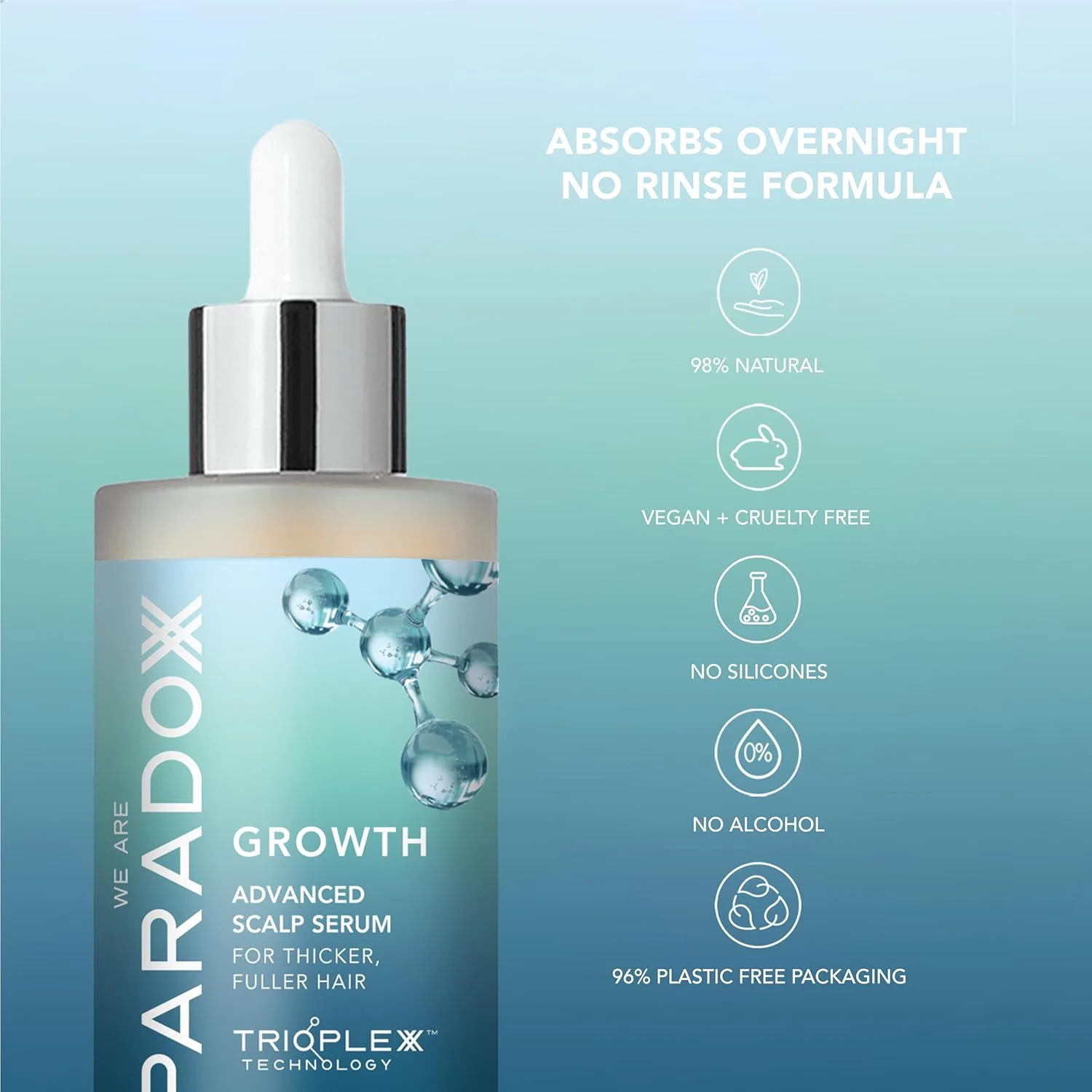سرم موی سر 50 میلی لیتری WE ARE PARADOXX، برای موهایی ضخیم تر و سالم تر، فناوری Trioplexx برای تحریک پوست سر و فولیکول های مو، رشد پیشرفته، هدیه زیبایی، سایز مسافرتی، وگان و بدون تست حیوانی سرم موی سر 50 میلی لیتری WE ARE PARADOXX، برای موهایی ضخیم تر و سالم تر، فناوری Trioplexx برای تحریک پوست سر و فولیکول های مو، رشد پیشرفته، هدیه زیبایی، سایز مسافرتی، وگان و بدون تست حیوانی