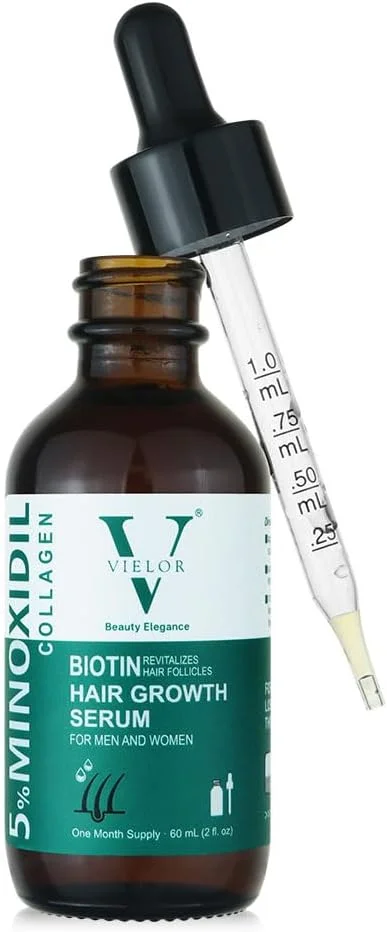 سرم پیشرفته رشد مو ویلور برای آقایان و بانوان، حاوی 5% ماینوکسیدیل + بیوتین و کلاژن، تقویت کننده رشد مو، ضخیم کننده و تقویت کننده مو، فرمول گیاهی برای درمان ریزش مو، 60 میلی لیتر سرم پیشرفته رشد مو ویلور برای آقایان و بانوان، حاوی 5% ماینوکسیدیل + بیوتین و کلاژن، تقویت کننده رشد مو، ضخیم کننده و تقویت کننده مو، فرمول گیاهی برای درمان ریزش مو، 60 میلی لیتر