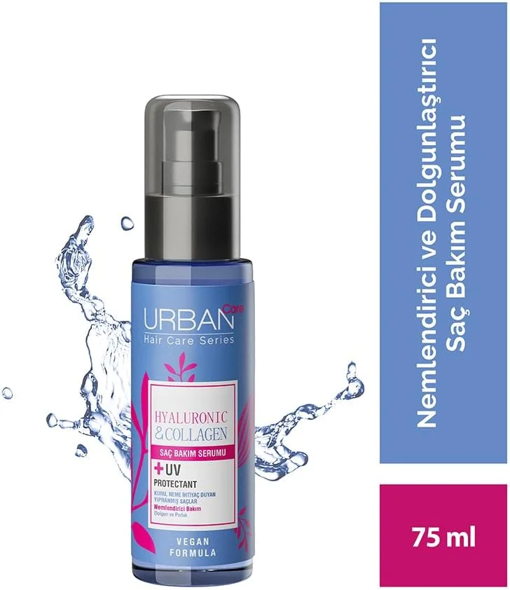 سرم موی حاوی هیالورونیک اسید و کلاژن اوربان کر، حجم دهنده، قوی و محرک رشد مو، 75 میلی لیتر