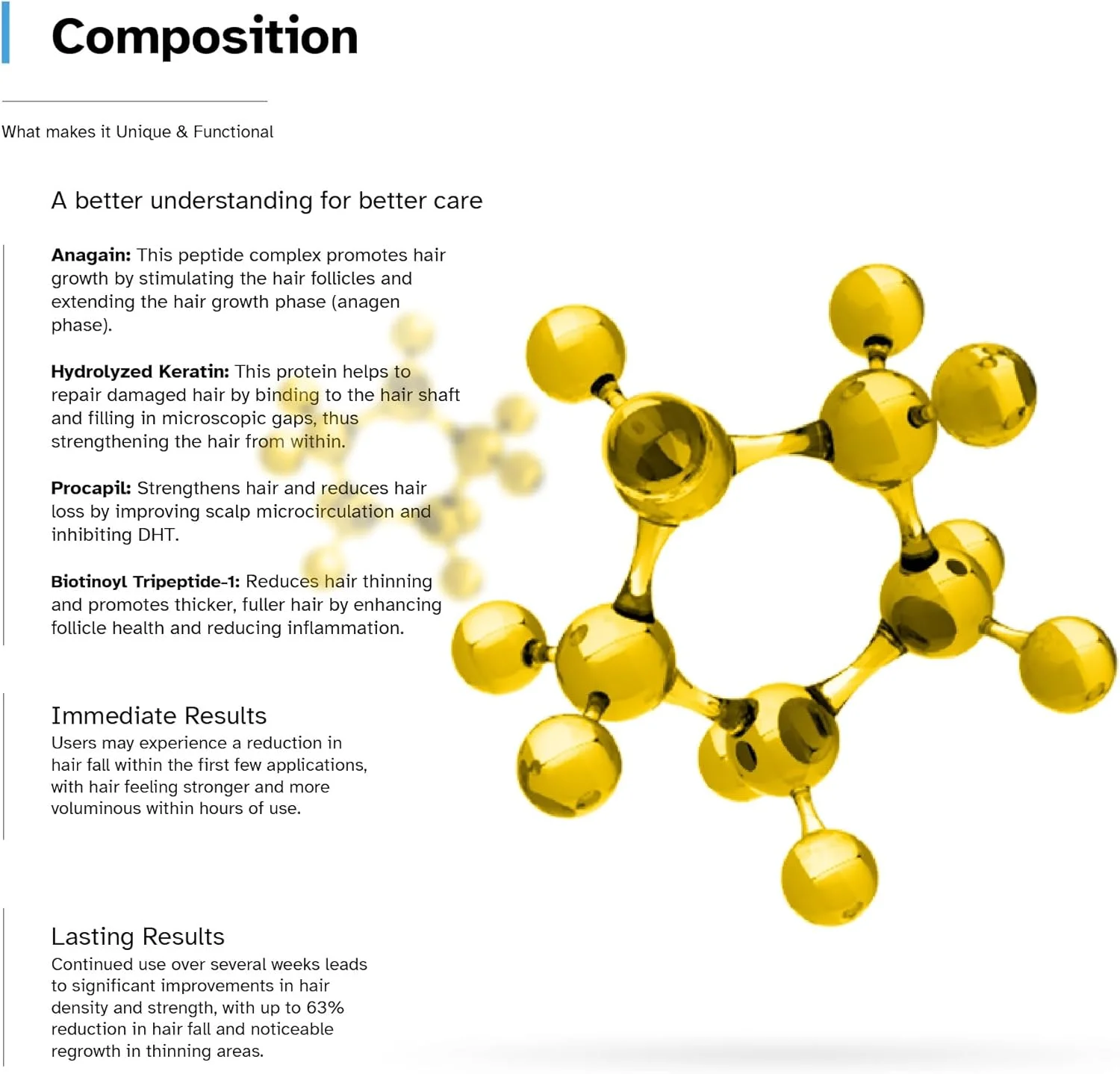 کنسانتره سرم رشد مو تریت روت حاوی 4% آناگین، 3% پروکاپیل، 1% رِدِنسِیل، عصاره رزماری، کافئین و تری پپتید برای آقایان و بانوان (60 میلی لیتر)