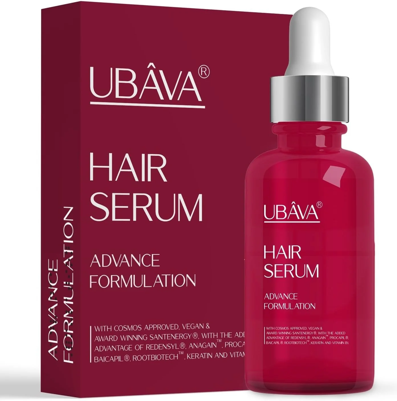 سرم مو اوباوآ - اولین فرمولاسیون رشد مو با SantEnergy، Redensyl، Anagain، Procapil، Baicapil و ویتامین B5