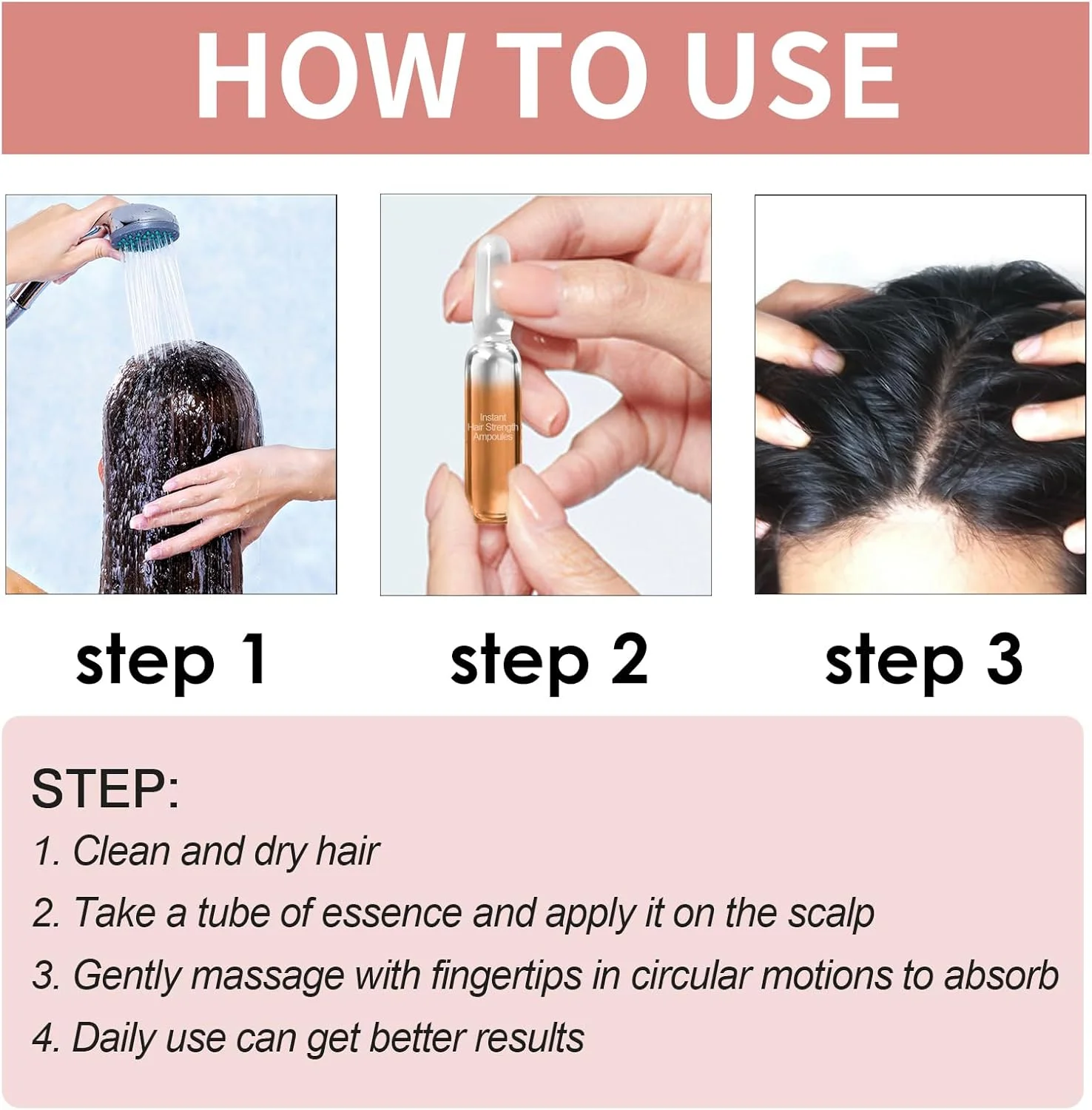 آمپول های درمان ریزش مو، سرم مو، 14 آمپول برای رشد و بازسازی مو، روغن موی مرطوب کننده برای موهای نازک تا آسیب دیده، خشک، مات و شکننده آمپول های درمان ریزش مو، سرم مو، 14 آمپول برای رشد و بازسازی مو، روغن موی مرطوب کننده برای موهای نازک تا آسیب دیده، خشک، مات و شکننده