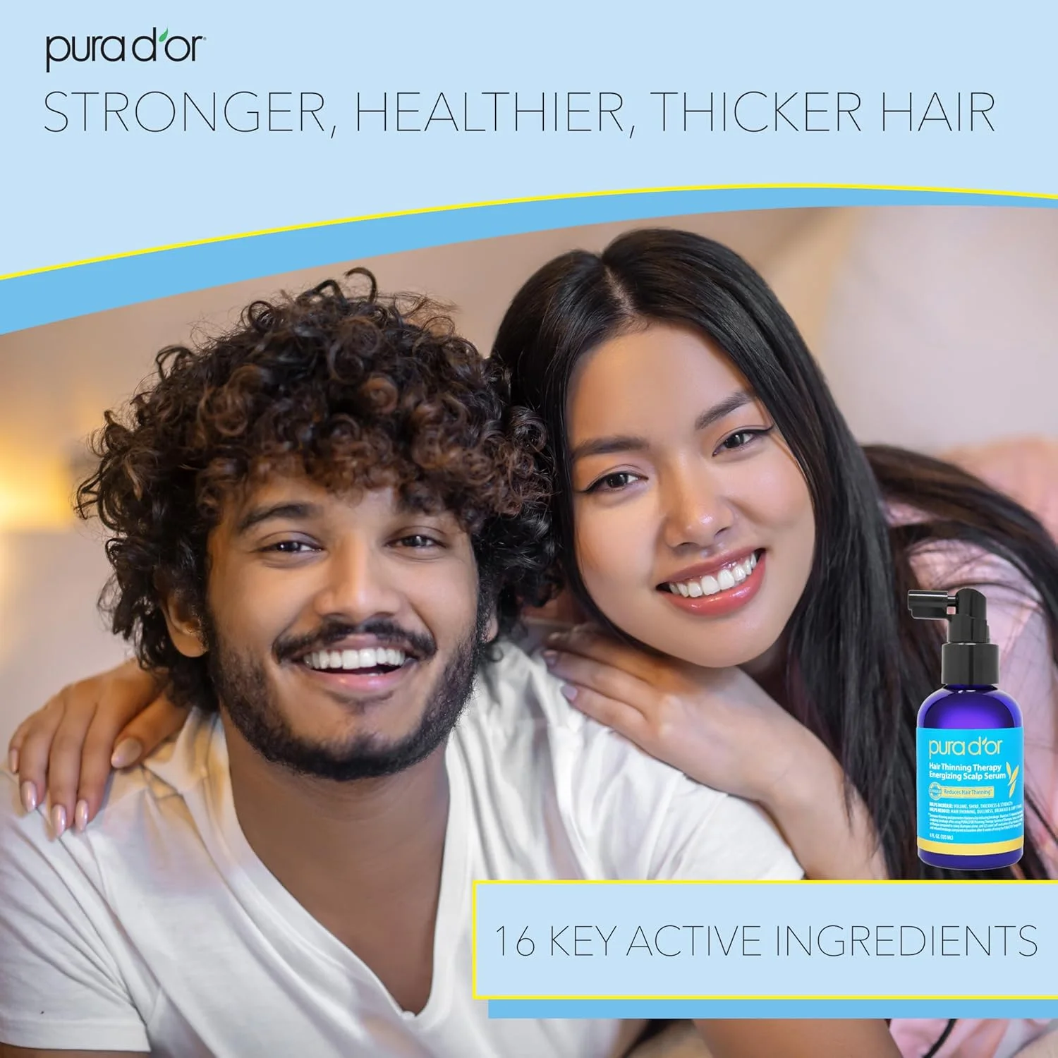 سرم احیا کننده و انرژی بخش پوست سر برای درمان نازک شدن موی سر پورا دور (118 میلی لیتر) حاوی روغن آرگان، بیوتین، کافئین، سلول های بنیادی، کاتالاز و مسدود کننده های DHT، مناسب انواع مو، آقایان و بانوان (بسته بندی ممکن است متفاوت باشد) (00612)