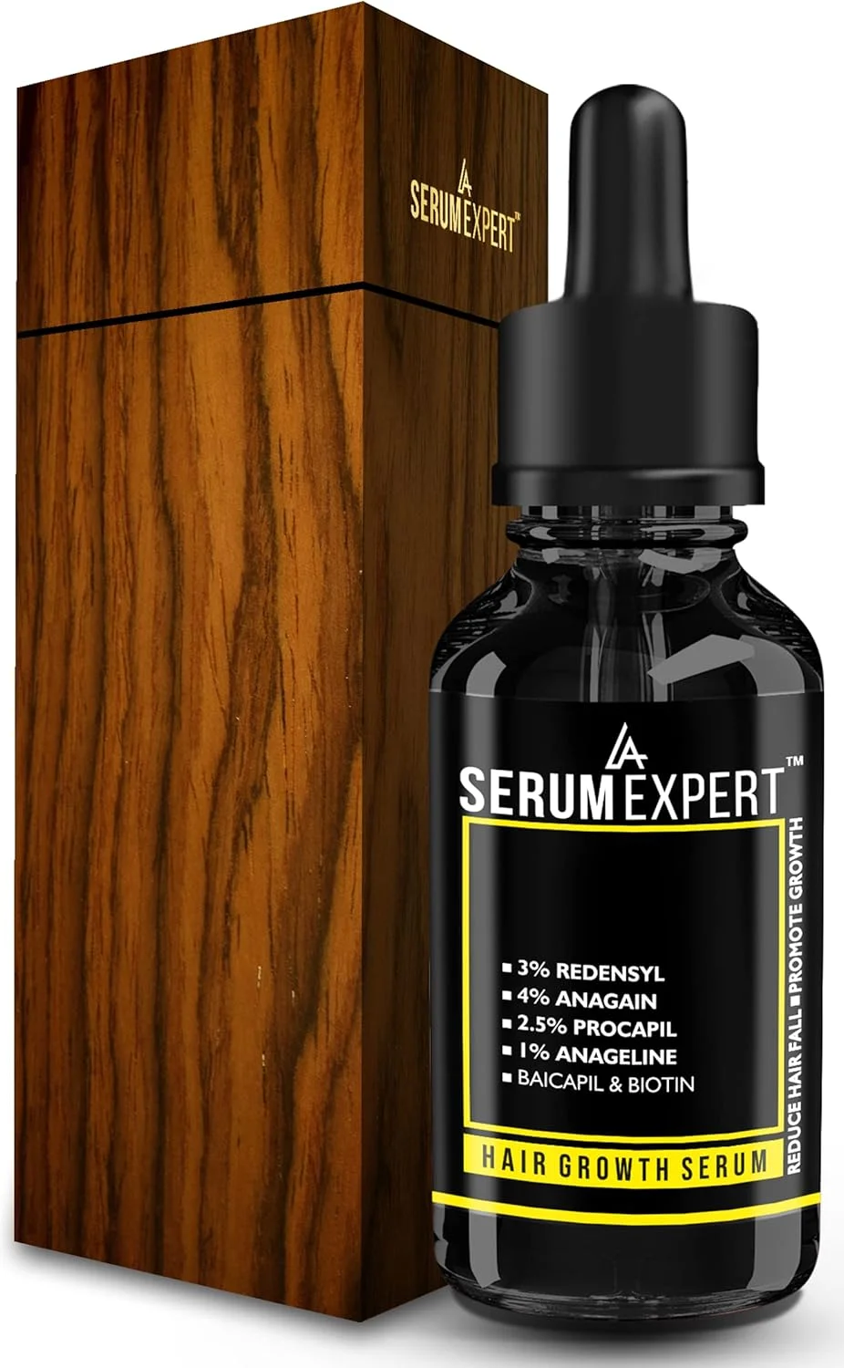 سرم مو LA SERUM EXPERT برای رشد مو | مو برای زنان و مردان | رشد مو با پروکاپیل، بیوتین، ردنسل، آناگین و بایکاپیل برای کنترل ریزش مو | 30 میلی لیتر