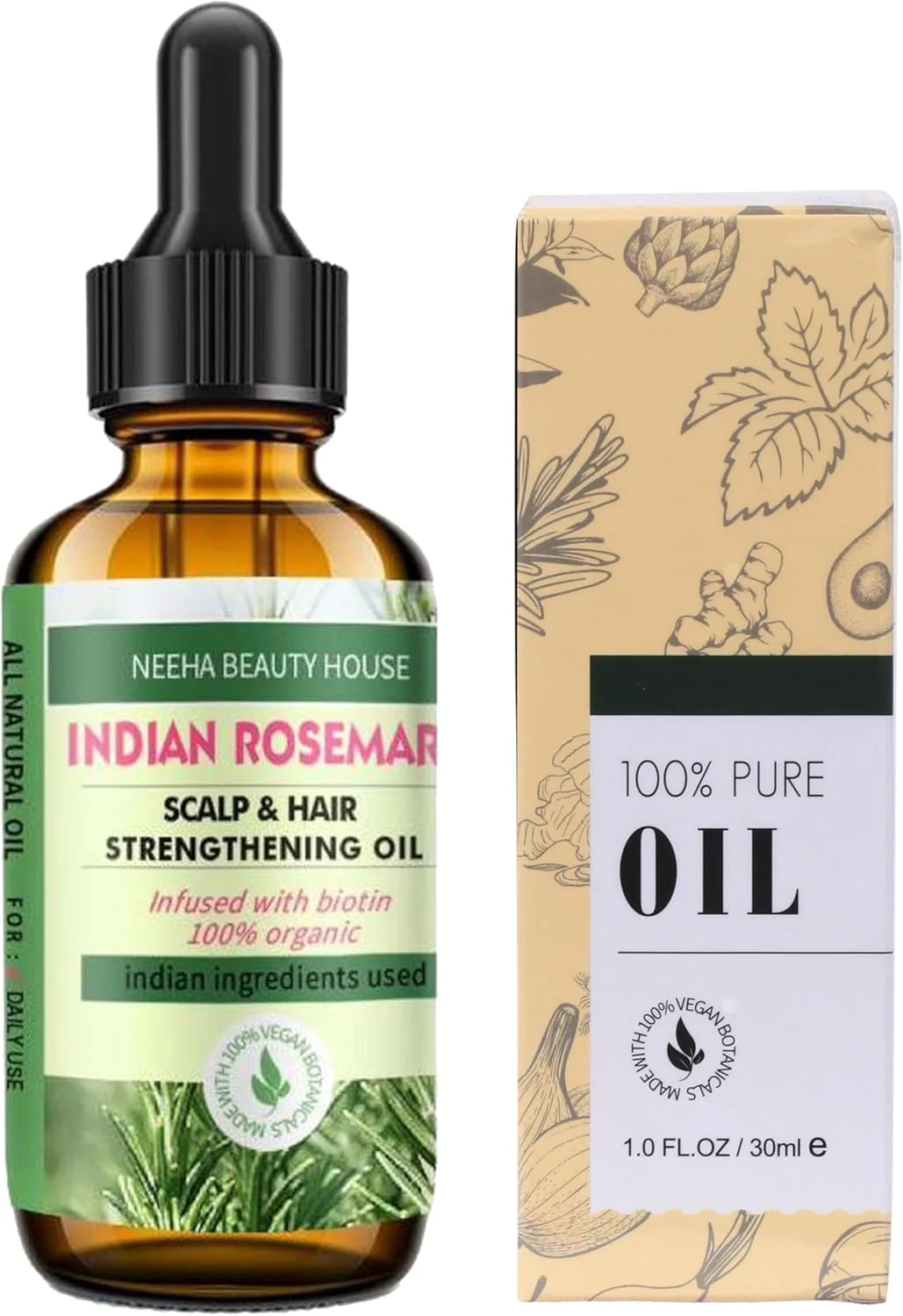 روغن رزماری برای رشد مو، روغن رزماری ارگانیک، تغذیه کننده پوست سر، مرطوب کننده و مغذی بدن، سرم رشد مو، روغن ضروری پرس سرد، روغن ماساژ