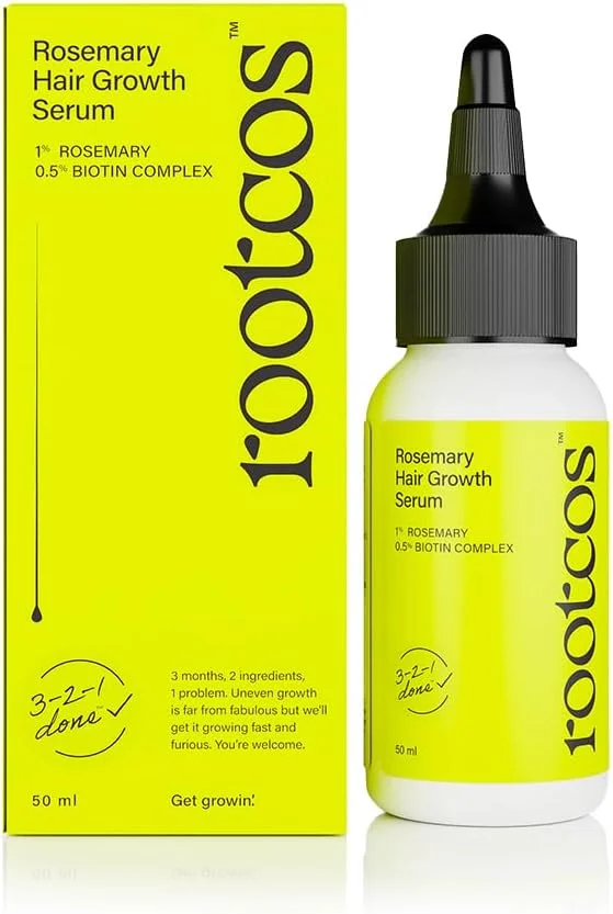 سرم تقویت کننده مو رزماری روتکوس حاوی بیوتین | محرک رشد مو، تقویت کننده فولیکول های مو | سرم پوست سر برای آقایان و بانوان | 50 میلی لیتر