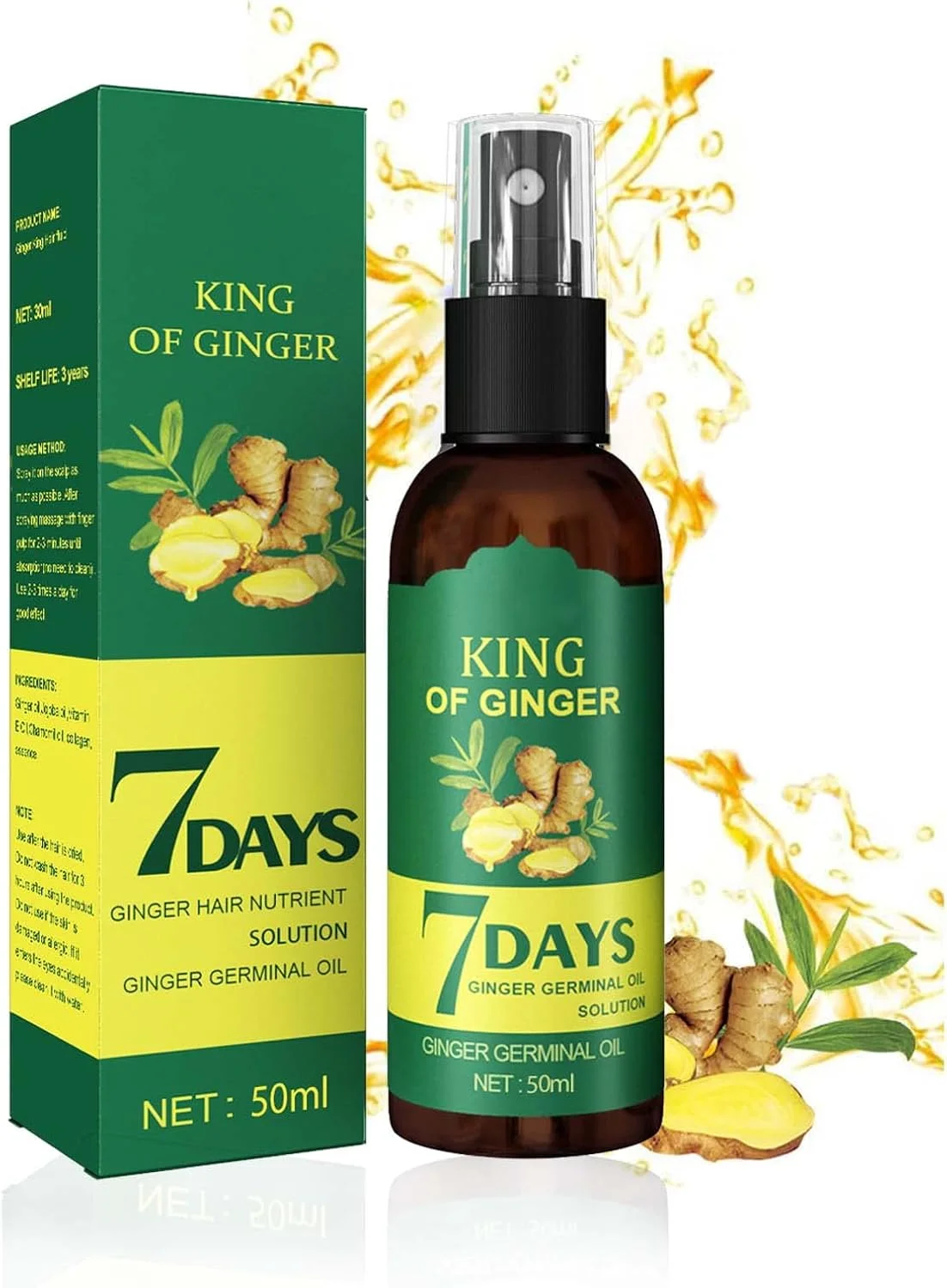 سرم رشد مو برای جلوگیری از ریزش مو، درمان رشد مجدد مو برای نازک شدن/طاسی/ترمیم فولیکول های مو، تقویت کننده و رشد مو، برای مردان و زنان، 50 میلی لیتر