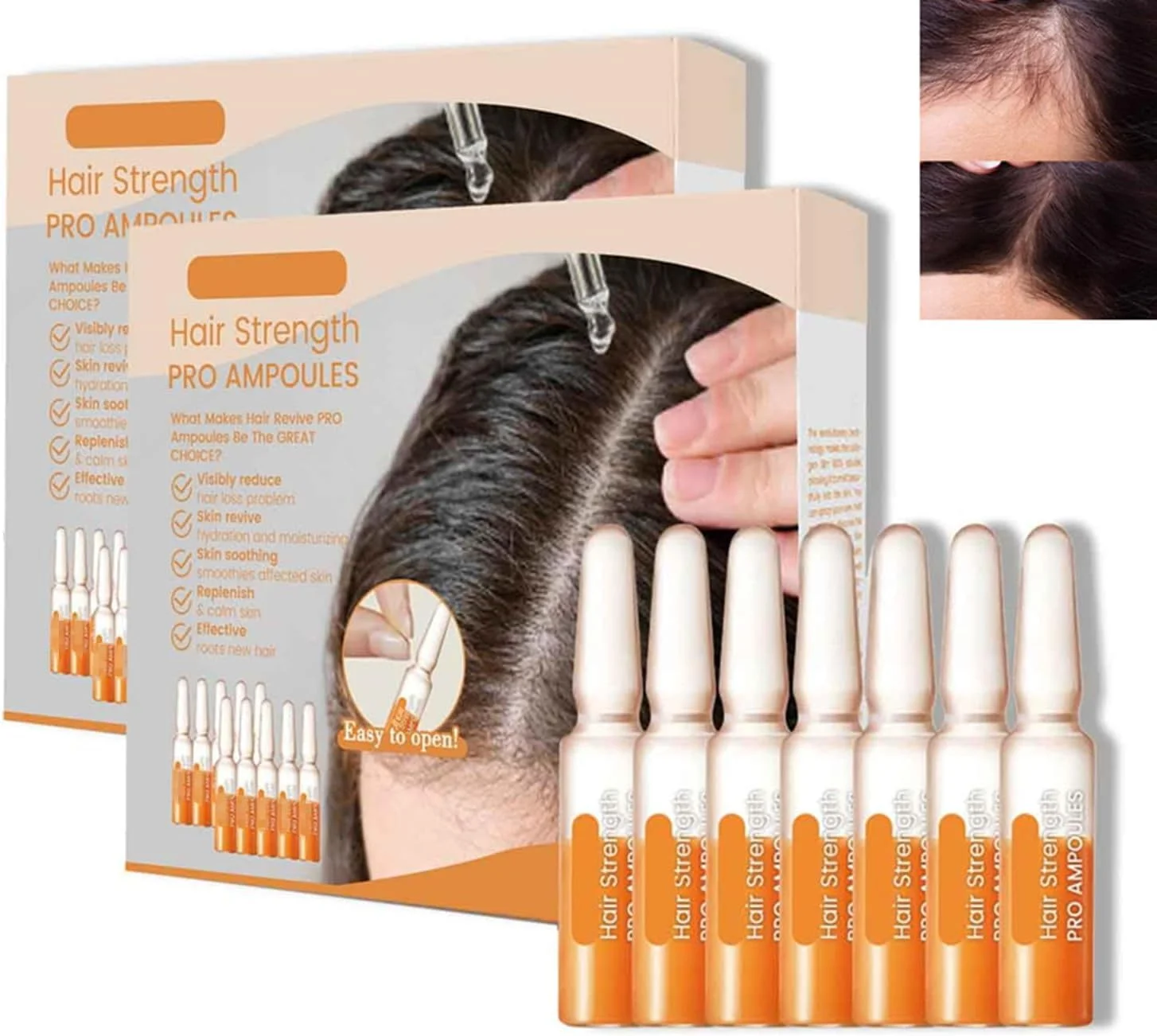 آمپول های تقویت کننده و رشد مجدد مو XYHVT FINAS، سرم رشد مو، بیوتین، درمان ضد ریزش و تقویت کننده مو برای موهای نازک (2 عدد)