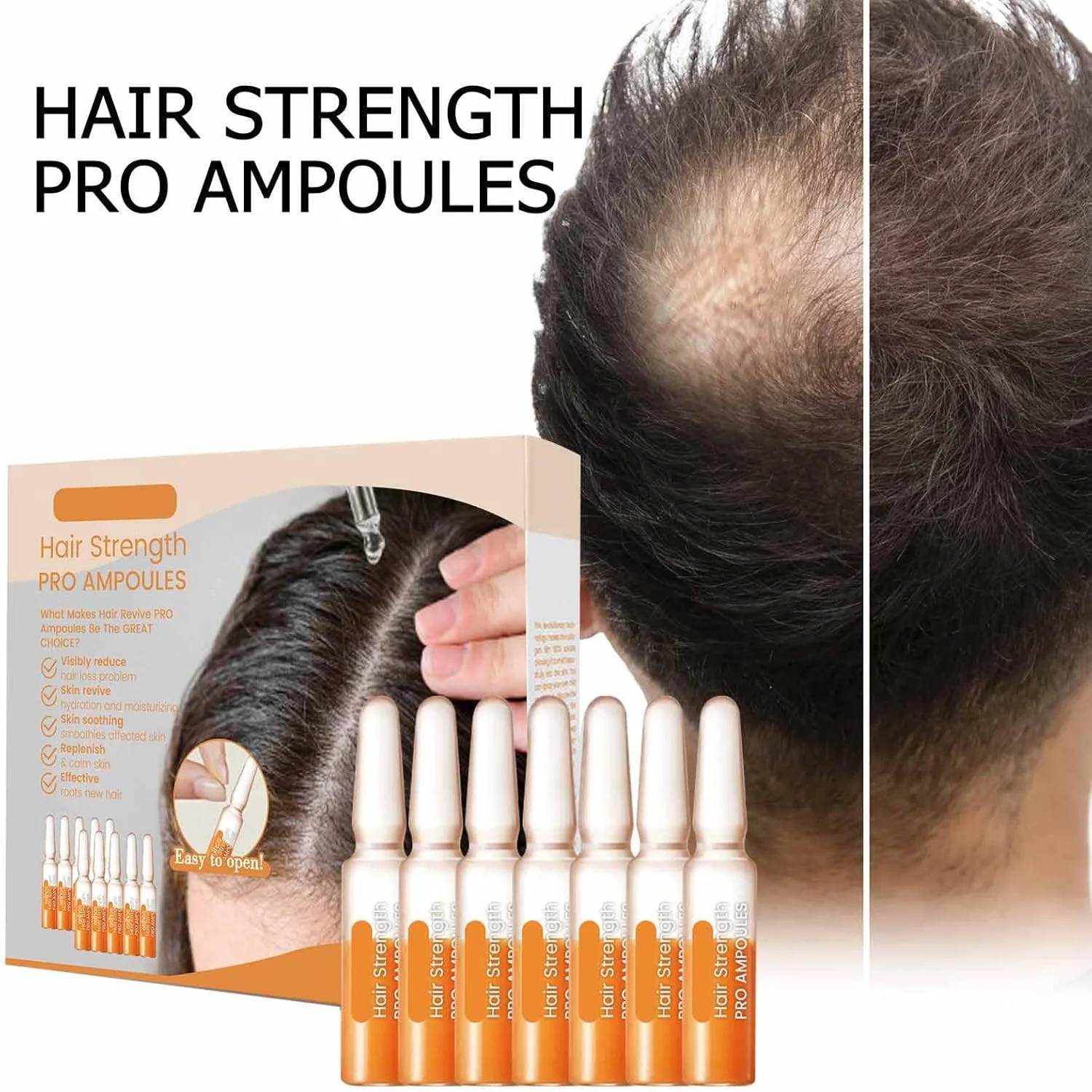 آمپول های تقویت کننده و رشد مجدد مو Liascy FINAS، سرم رشد مو، سرم رشد مو بیوتین، درمان ضد ریزش مو Liascy، تقویت کننده و رشد مجدد مو برای موهای نازک (3 عدد)