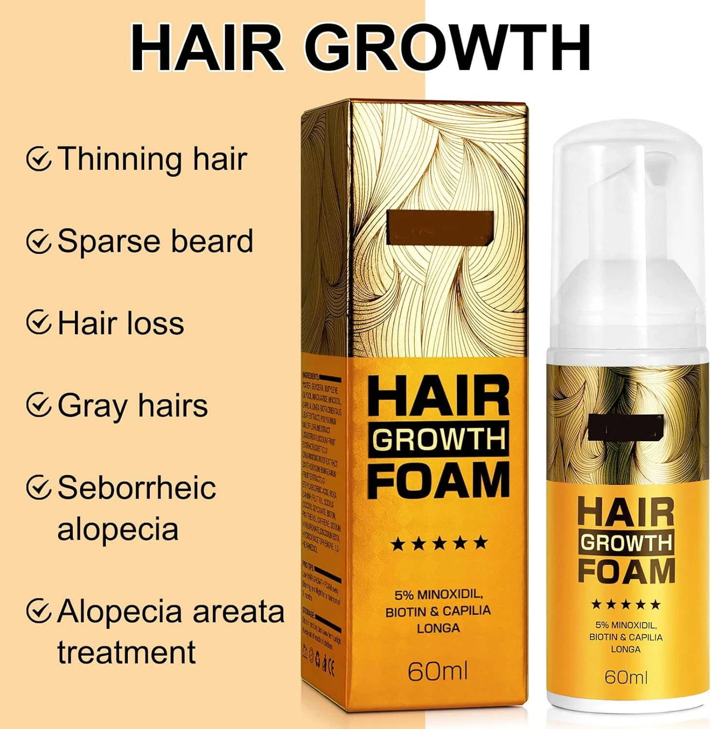 سرم رشد مجدد مو برای درمان ریزش مو آلوپسی، اسپری ملایم رشد مو، درمان رشد مجدد مو برای مردان و زنان، سرم رشد مجدد مو زنجبیلی برای ریزش مو، تقویت کننده و ضد ریزش مو