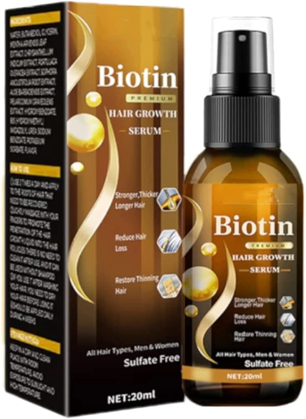 اسپری سرم مو و ریش Re'awaken، سرم رشد مو، اسپری سرم مو Re'awaken، محلول مغذی ضد ریزش مو، سرم تقویت کننده رشد مو بیوتین (1 عدد)