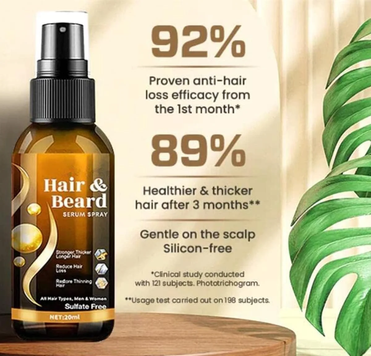 اسپری سرم مو و ریش Re'awaken، سرم رشد مو و ریش Re'awaken، اسپری سرم مو Re'awaken، برای فعال کردن مو و فولیکول های خفته و مرطوب کننده پوست سر (2 عدد)