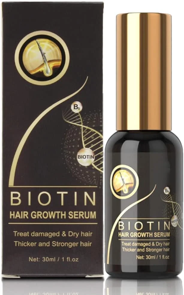 سرم پمپی رشد مو بیوتین، سرم جدید رشد مو بیوتین 2023، اسانس رشد مجدد مو برای زنان و مردان، اسپری رشد مو برای جلوگیری از ریزش مو، سرم رشد مجدد مو، ضد ریزش مو، درمان رشد مجدد مو (1 عدد)