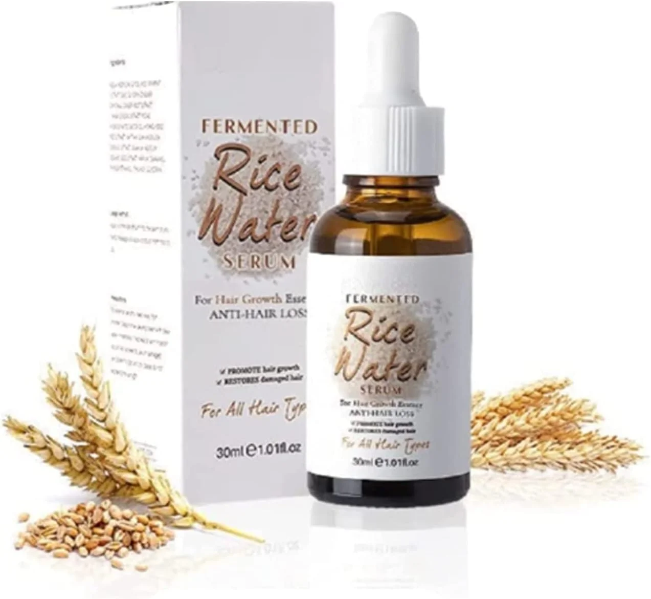 سرم آب برنج تخمیر شده Puraect، 30 میلی لیتر، سرم آب برنج تخمیر شده، روغن تقویت کننده مو، سرم تقویت کننده مو، سرم تقویت کننده مو با آب برنج برای موهای نازک و ریزش مو، ضد ریزش مو (1 عدد)