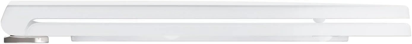 نشیمن توالت فرنگی باریک GROHE BAU Ceramic به همراه درب و ست اتصالات (Duroplast، بسته شدن نرم، عملکرد رهاسازی سریع، جداشدنی، نصب آسان از بالا، ظرفیت تحمل وزن 150 کیلوگرم)، سفید، 39913001