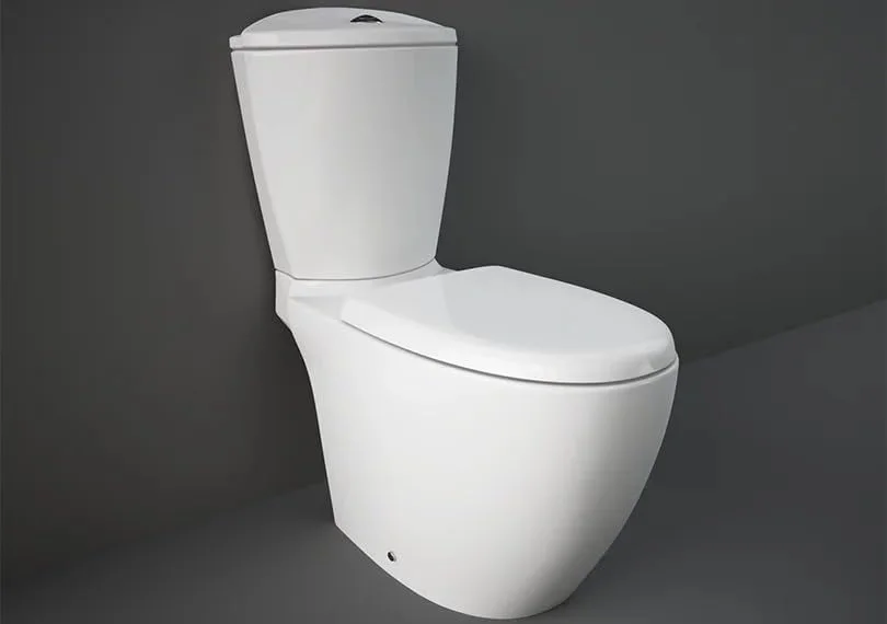 توالت فرنگی متصل RAK Ceramics مدل Rak-Venice، خروجی S، طول 72 سانتی متر | ست توالت، سفید آلپاین (VN03AWHA-SET)