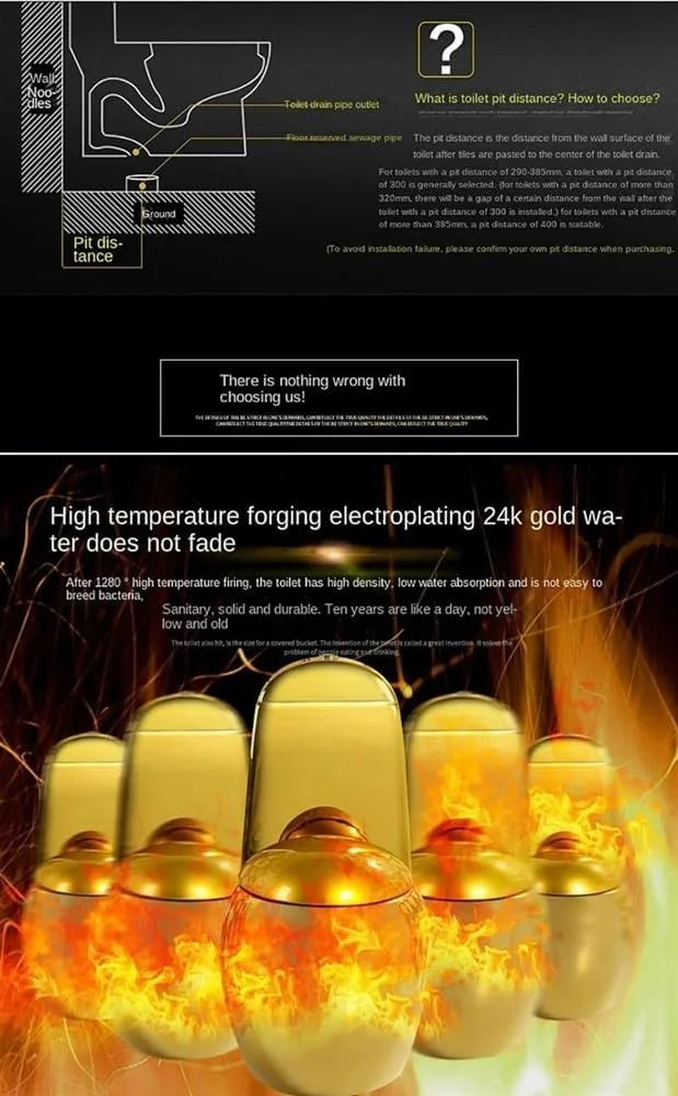 توالت فرنگی یک تکه الماسی شکل، توالت سرامیکی سیفونیک با فلاش دوگانه مدرن و بی صدا، ارتفاع استاندارد برای حمام هتل منزل، A-400mm