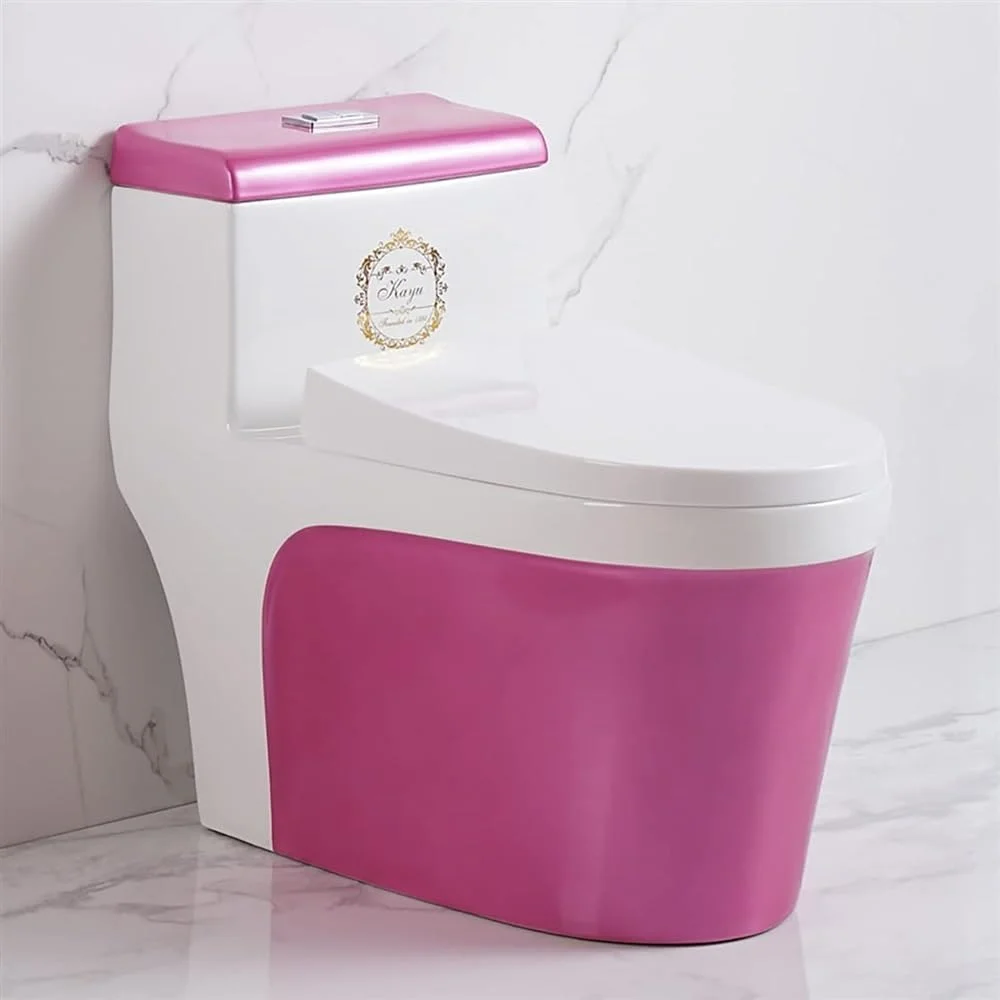توالت سرامیکی سیفونیک، توالت یک تکه دو زمانه، توالت مدرن با ارتفاع جهانی و بی صدا برای حمام هتل منزل، چند رنگ، F400mm-720x390x660mm
