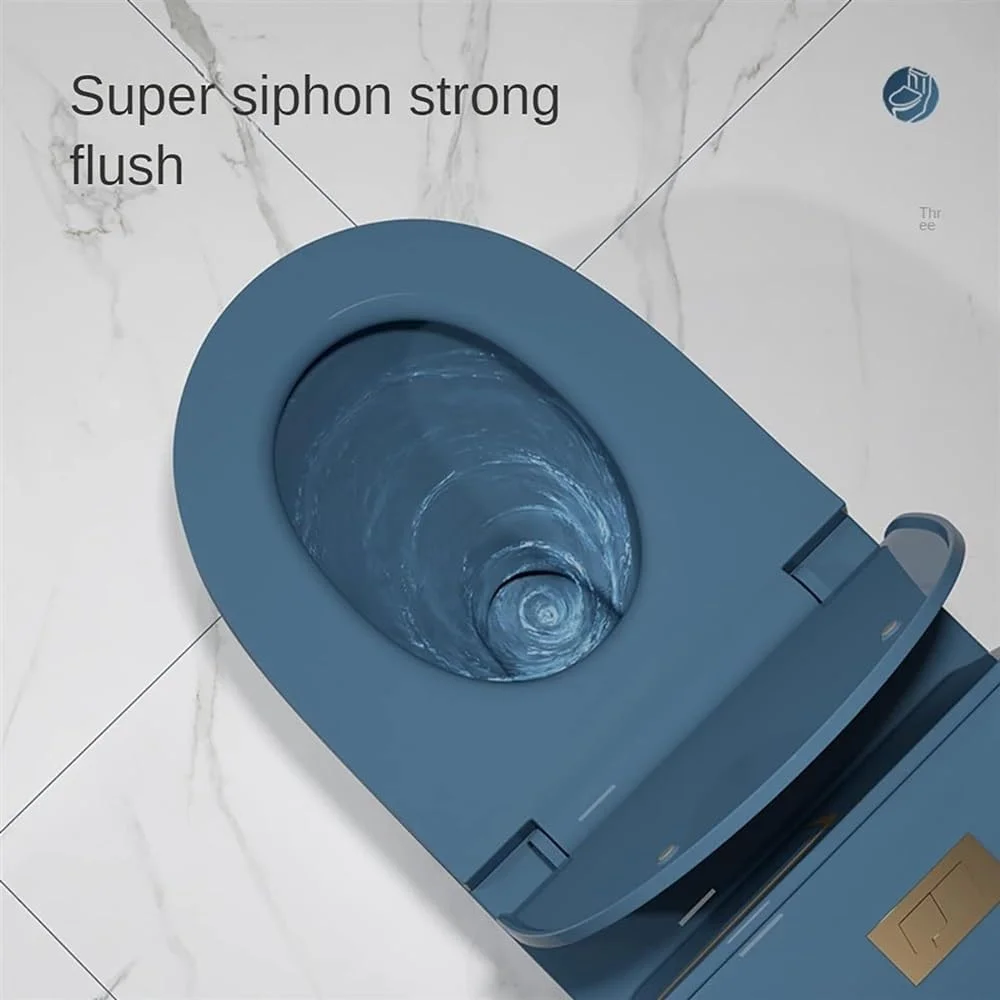توالت هوشمند سوپر، توالت سرامیکی یک تکه با دو فلاش، توالت مدرن و بی صدا برای حمام هتل ها، A-695x750x370mm