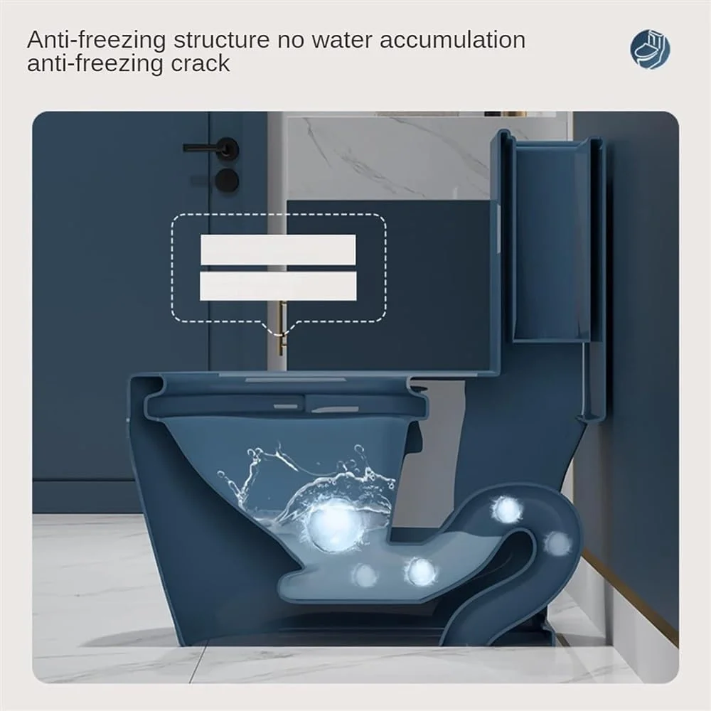 توالت هوشمند سوپر، توالت سرامیکی یک تکه با دو فلاش، توالت مدرن و بی صدا برای حمام هتل ها، A-695x750x370mm