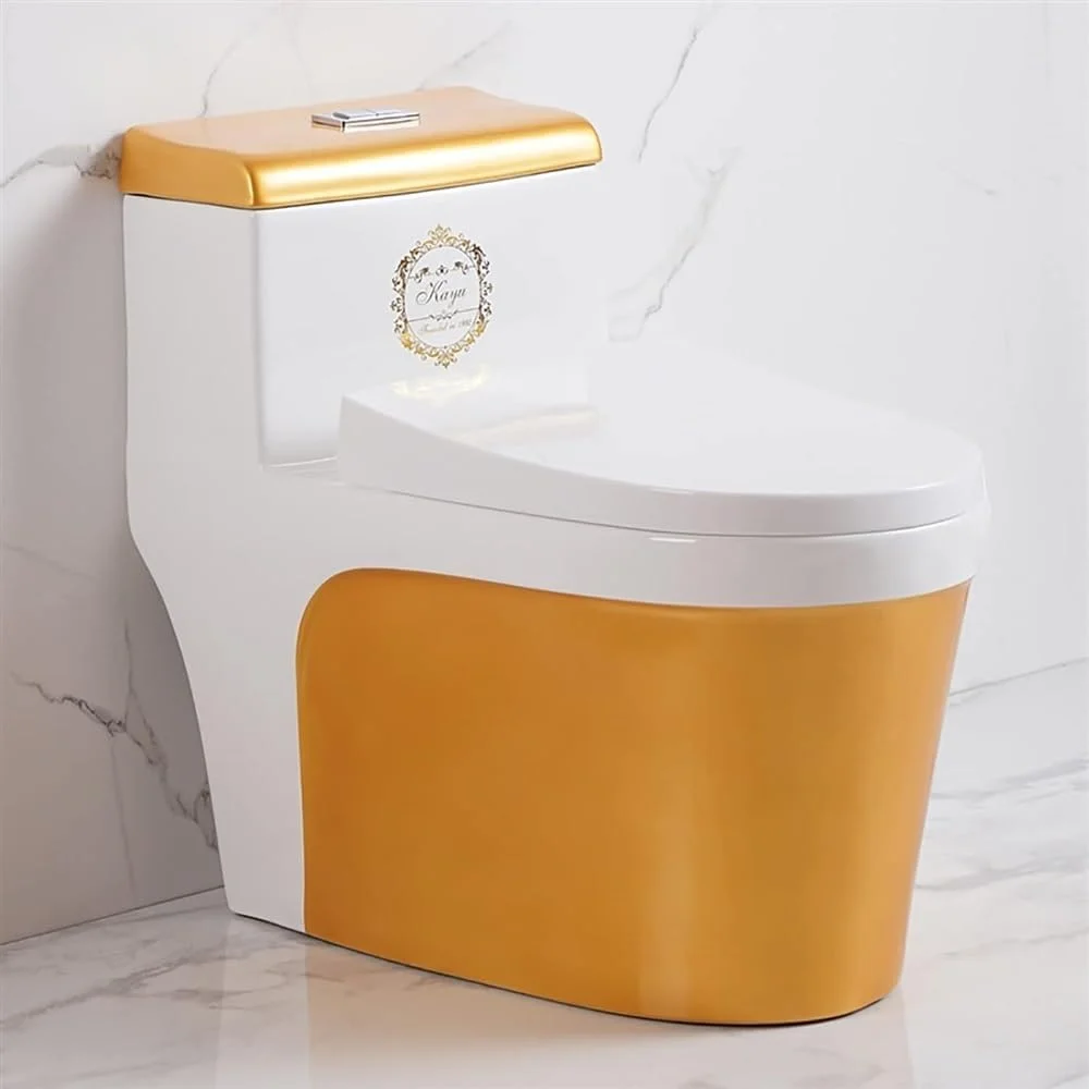 توالت سرامیکی سیفون دار، توالت یک تکه دو زمانه، توالت مدرن با ارتفاع جهانی و بی صدا برای حمام هتل منزل، A400mm-720x390x660mm